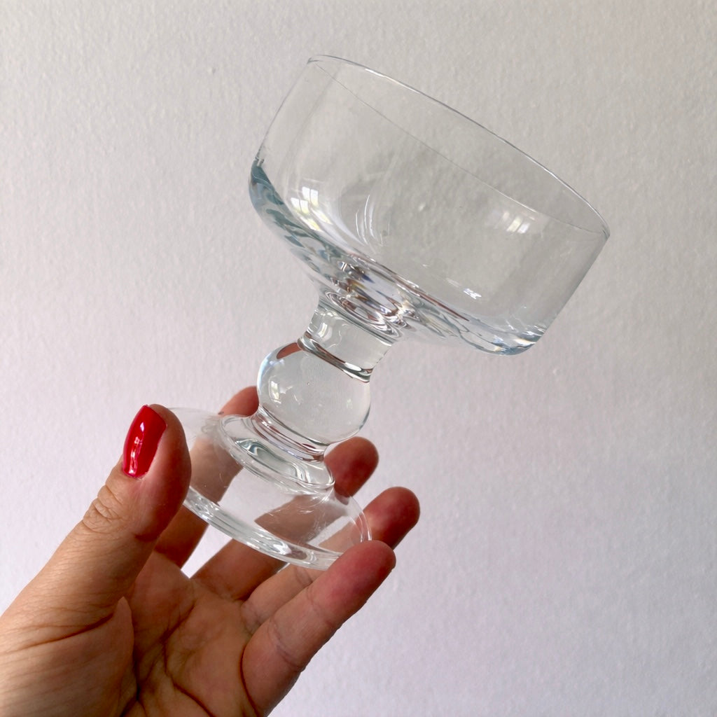 Lot de 6 coupes vintage en cristal - modèle Trocadéro