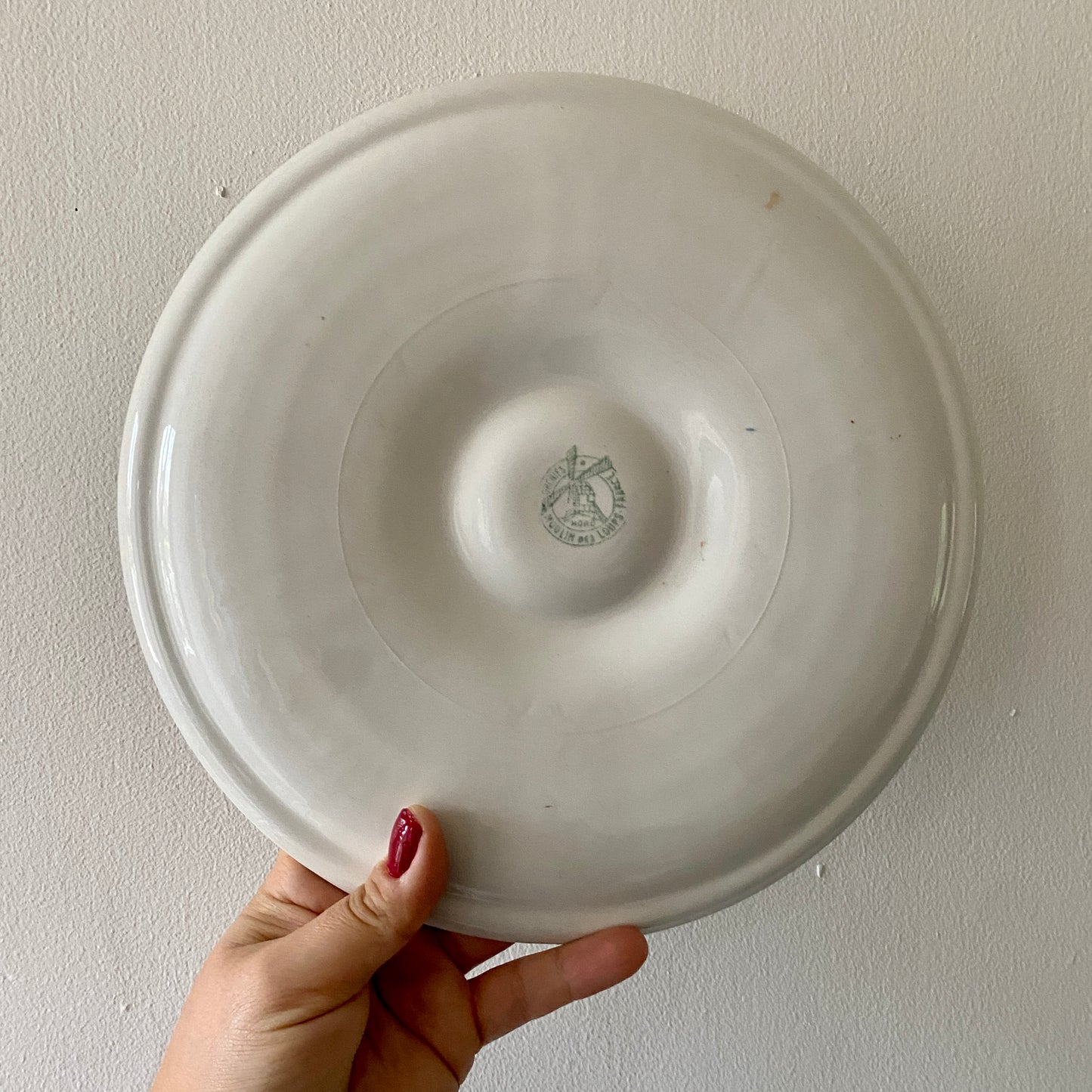 Lot de 6 assiettes à huître vintage Moulin des Loups