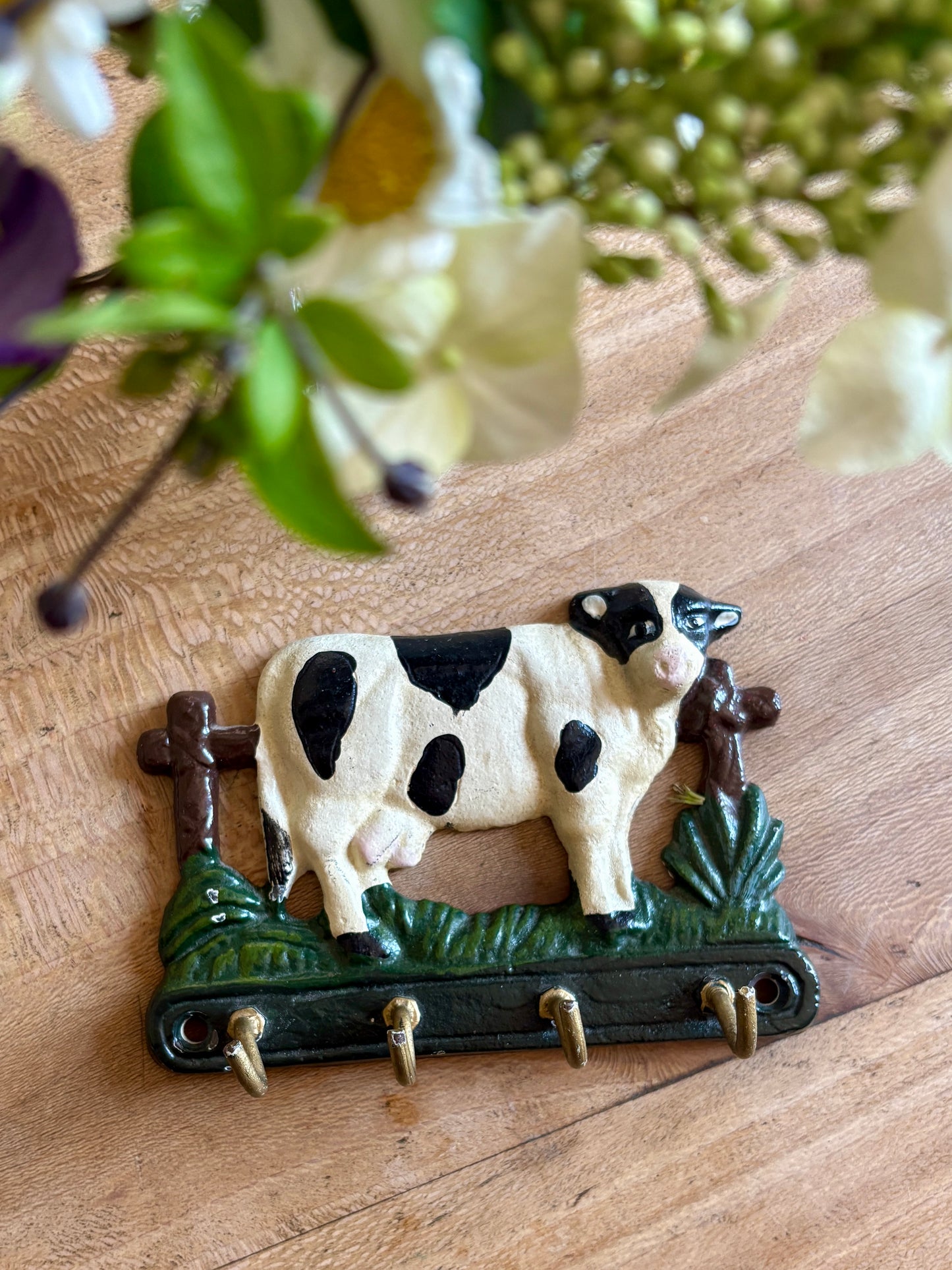 Accroche torchons vintage en fonte