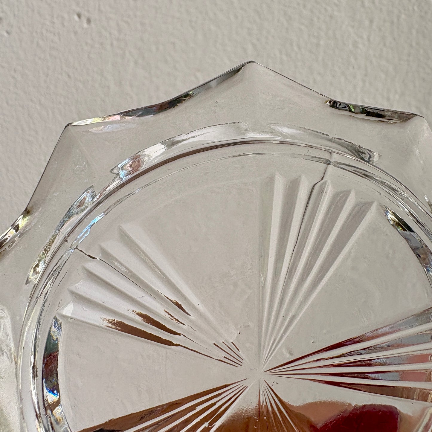 Lot de 11 dessous de verre vintage en verre