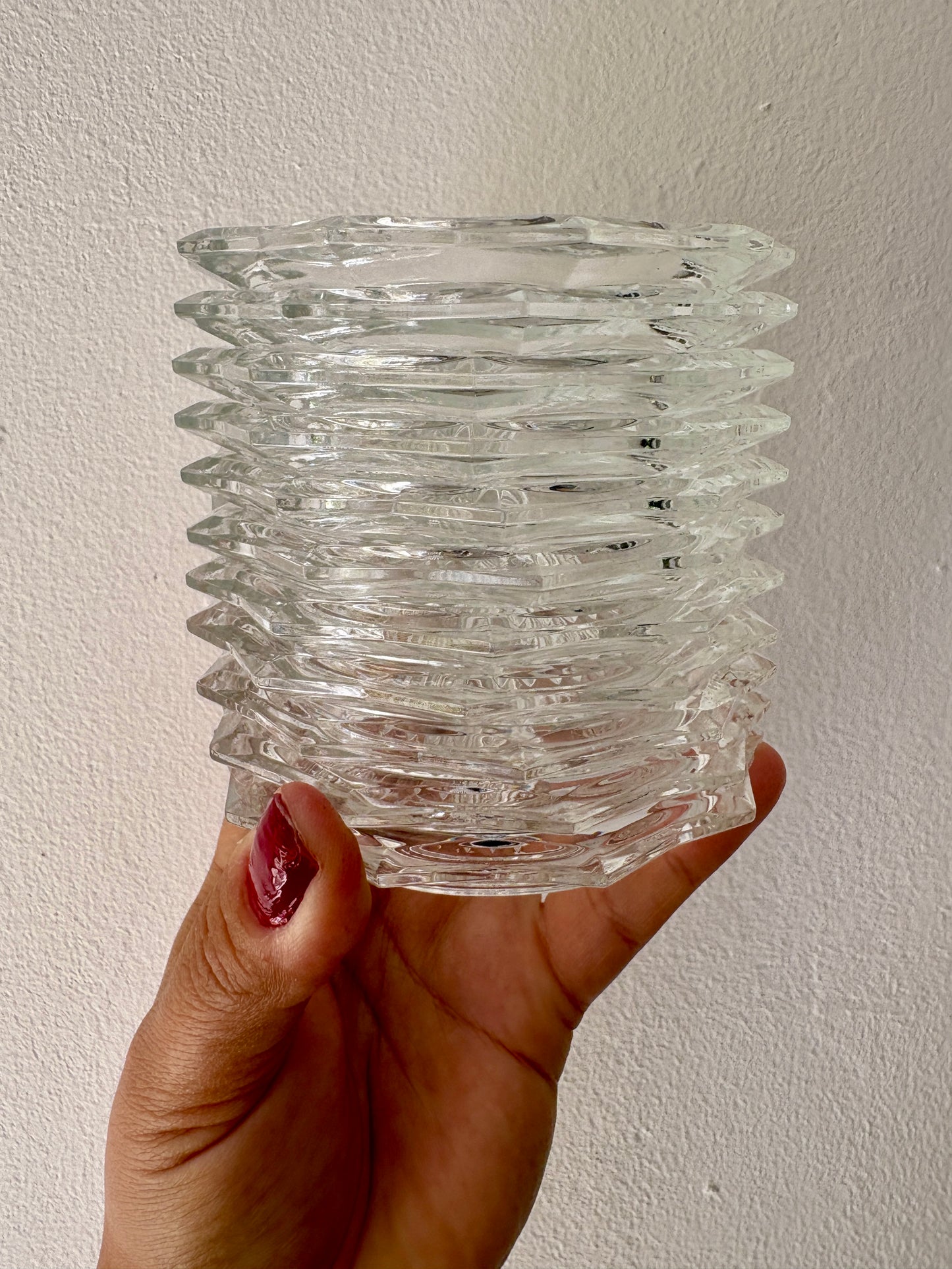 Lot de 11 dessous de verre vintage en verre