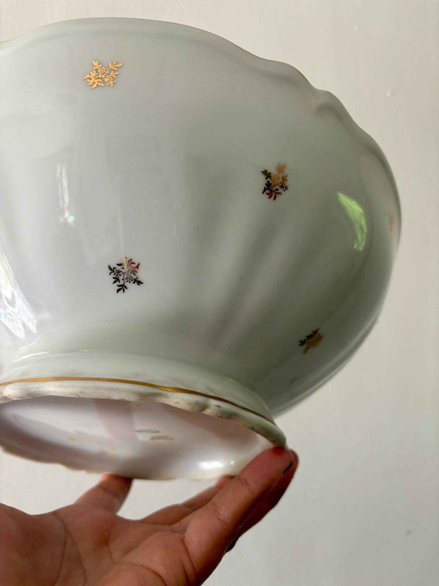 Saladier vintage en porcelaine de Limoges