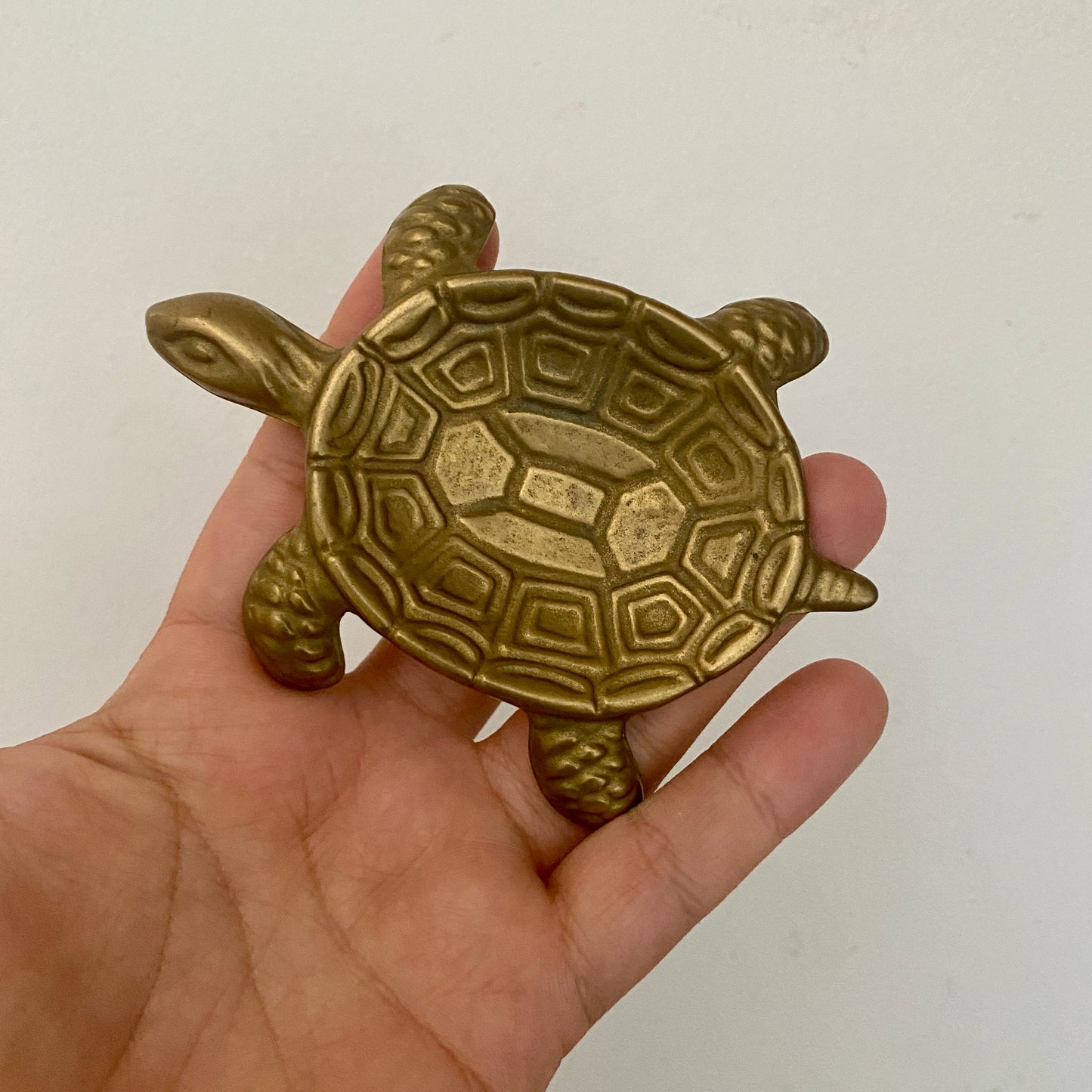 Vide poche vintage tortue en laiton