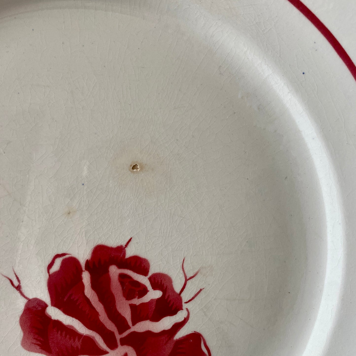 Lot de 3 plats vintage en terre de fer modèle 4205 de Saint Amand