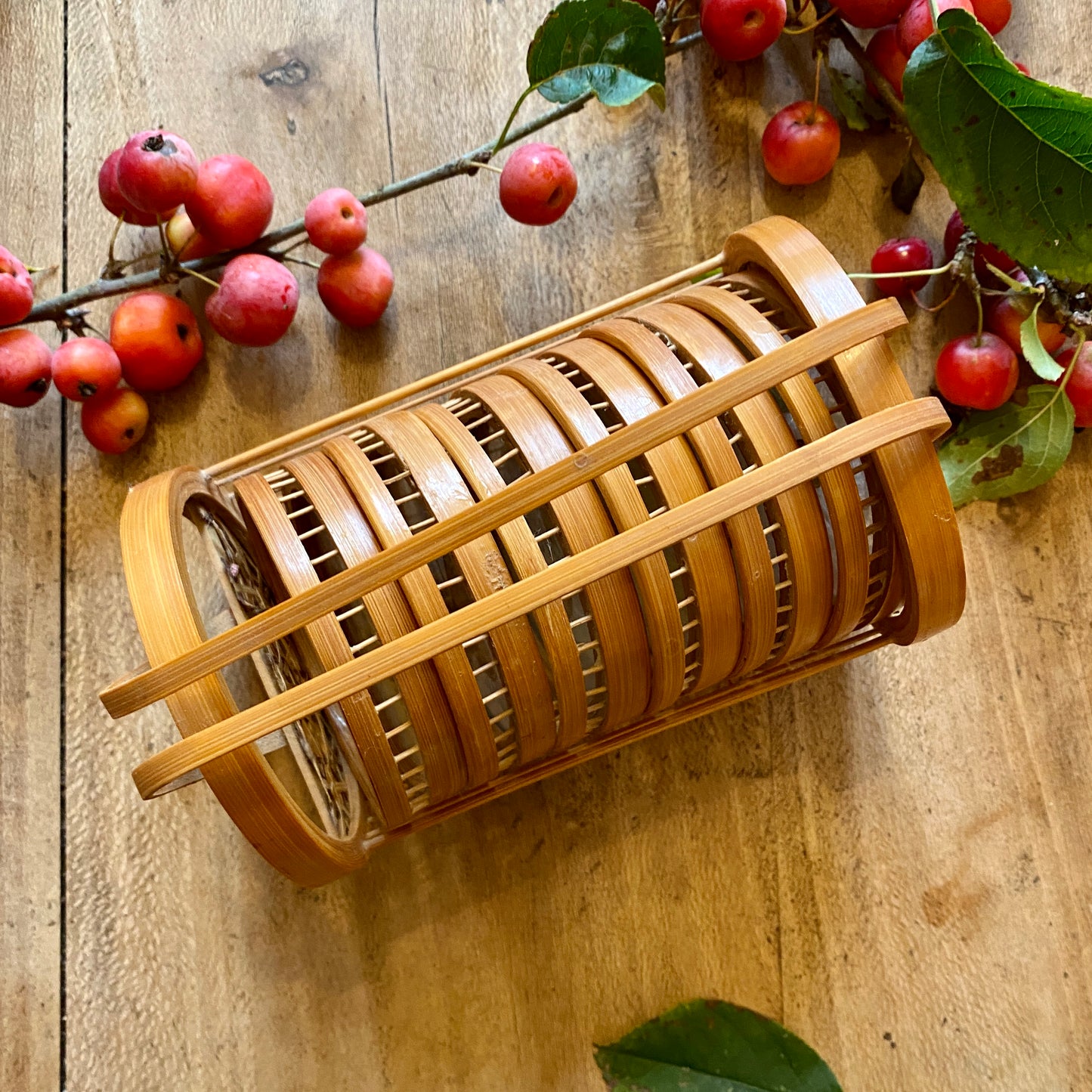 Set de dessous de verres rotin et papillon