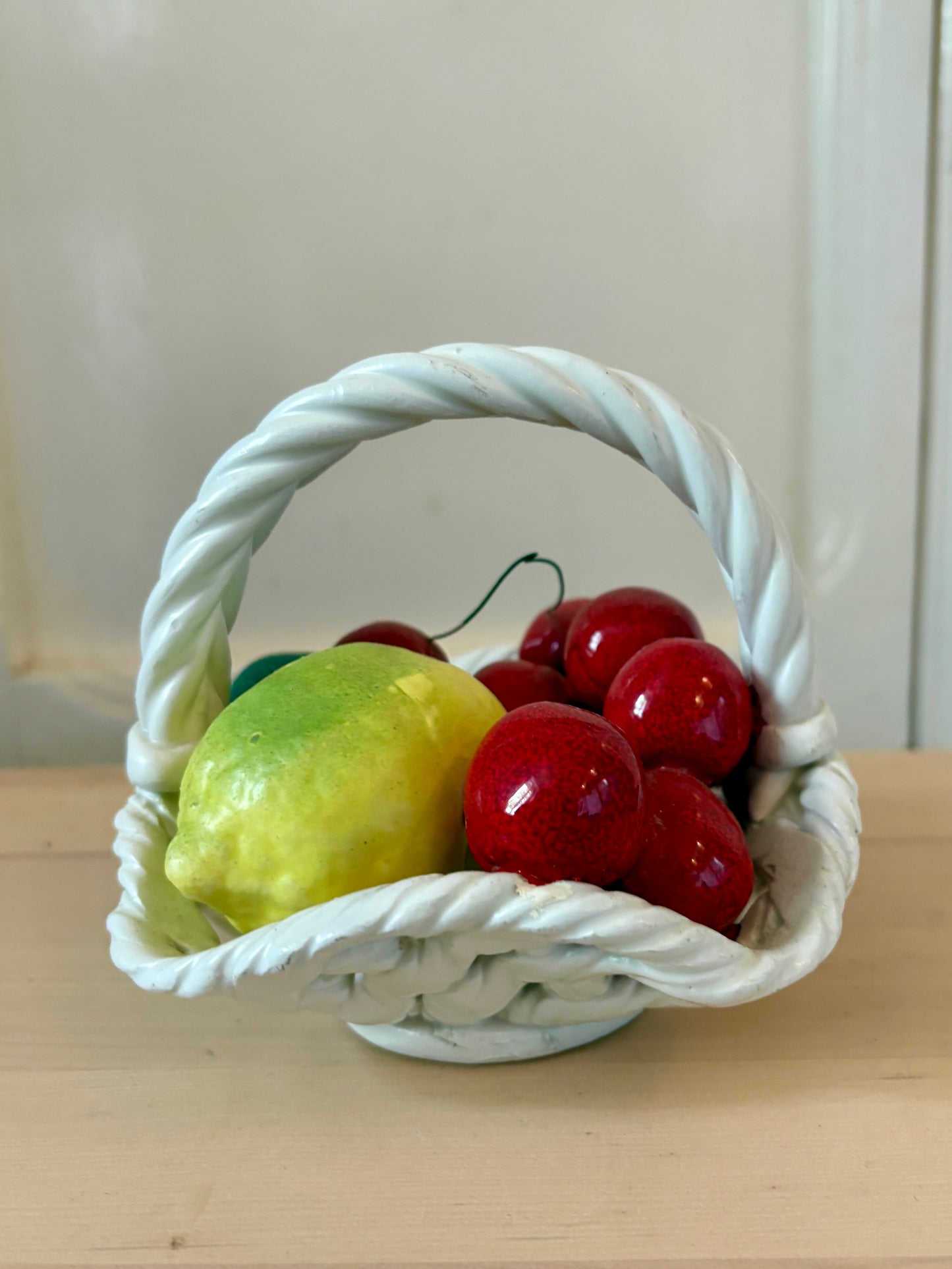 Panier de fruit vintage en céramique