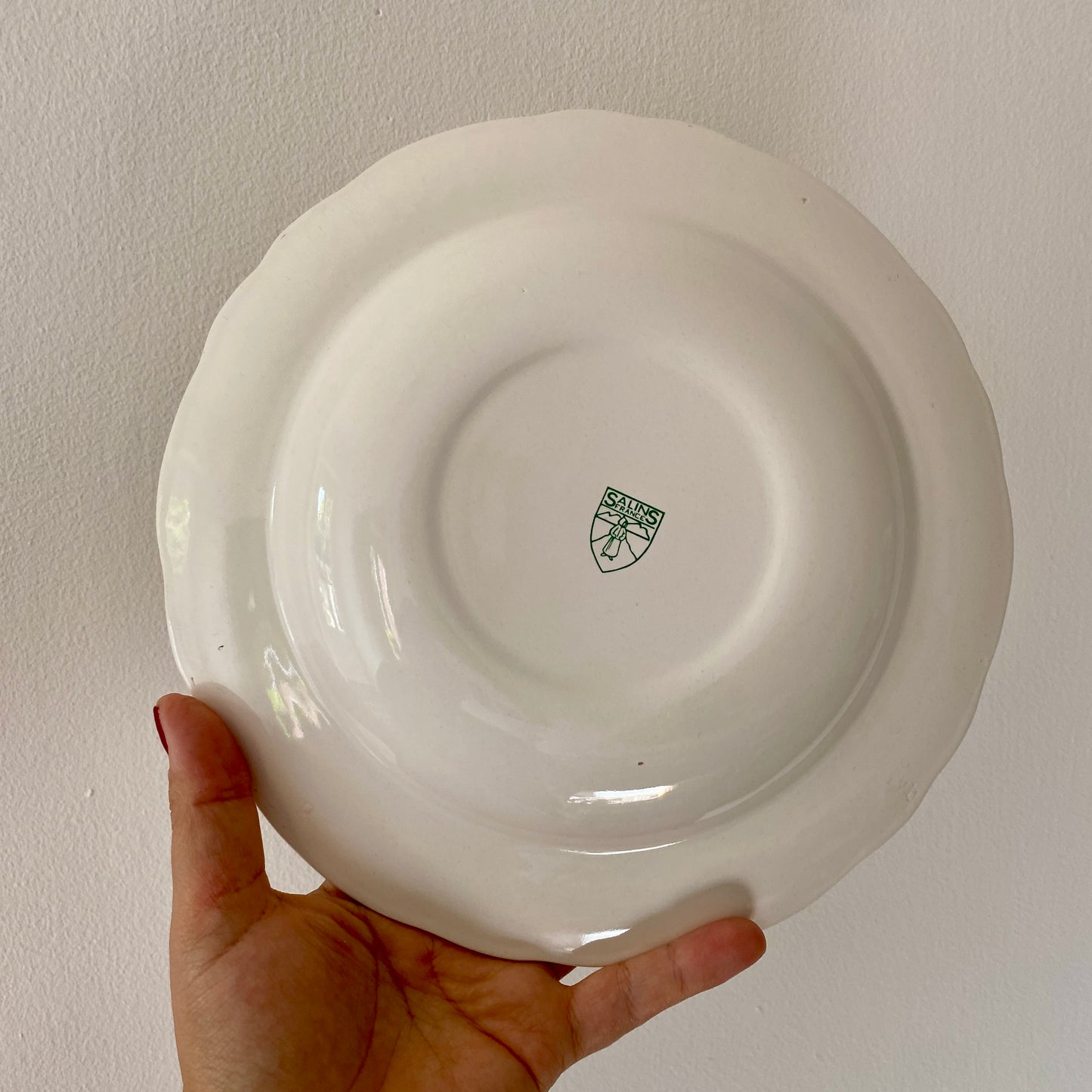 Lot de 6 assiettes creuses vintage Salins