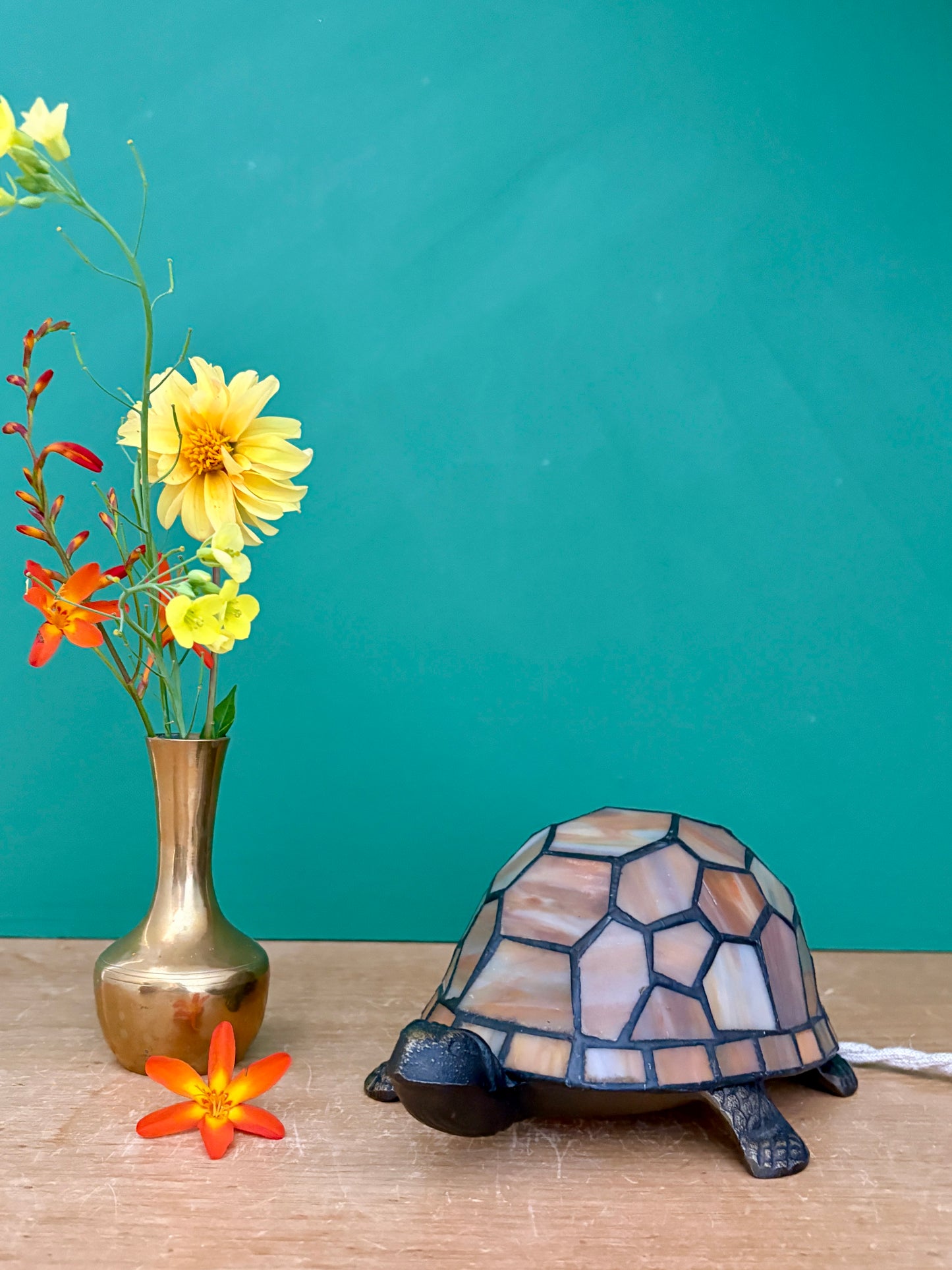 Lampe vintage en forme de tortue