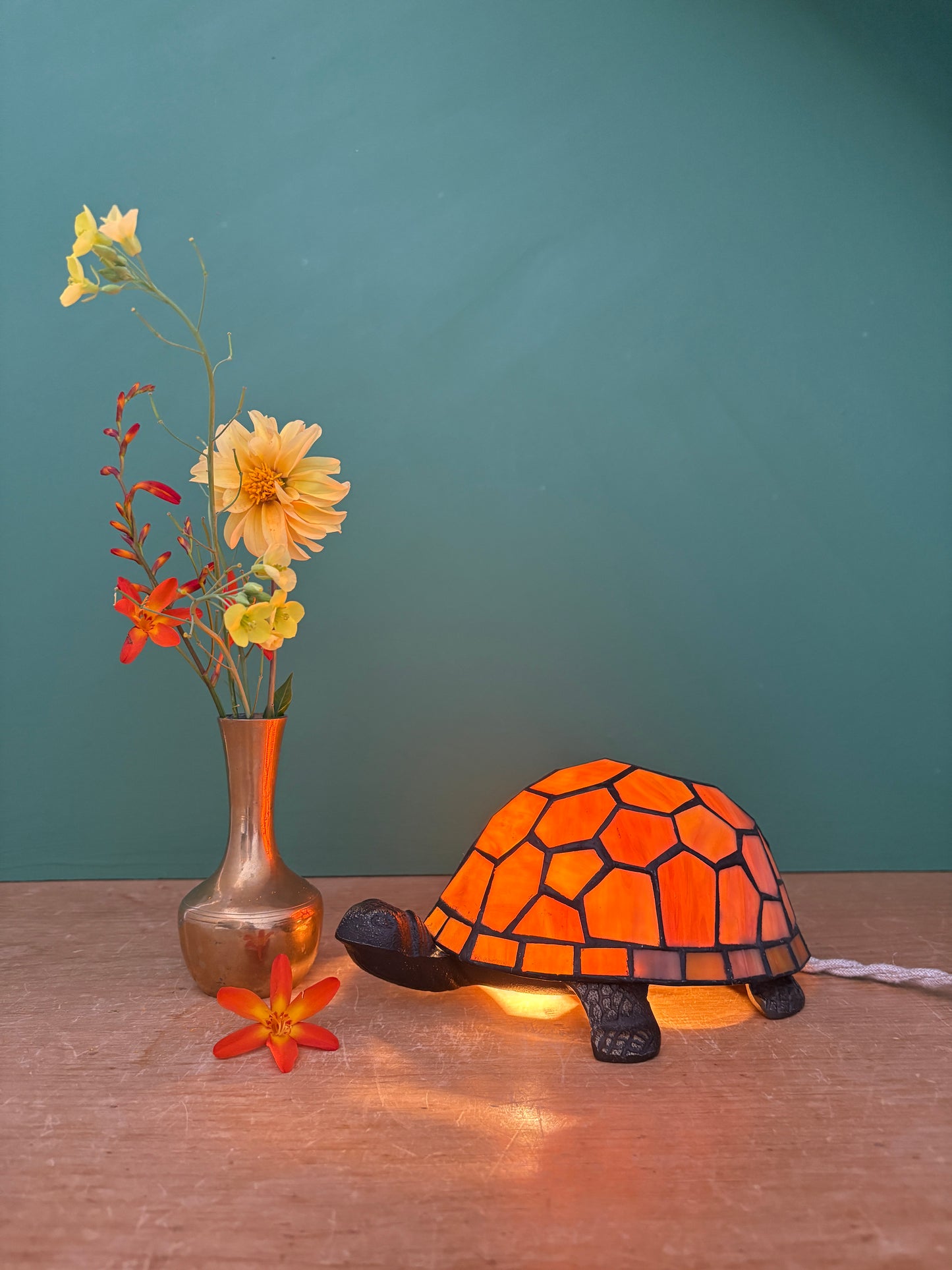 Lampe vintage en forme de tortue