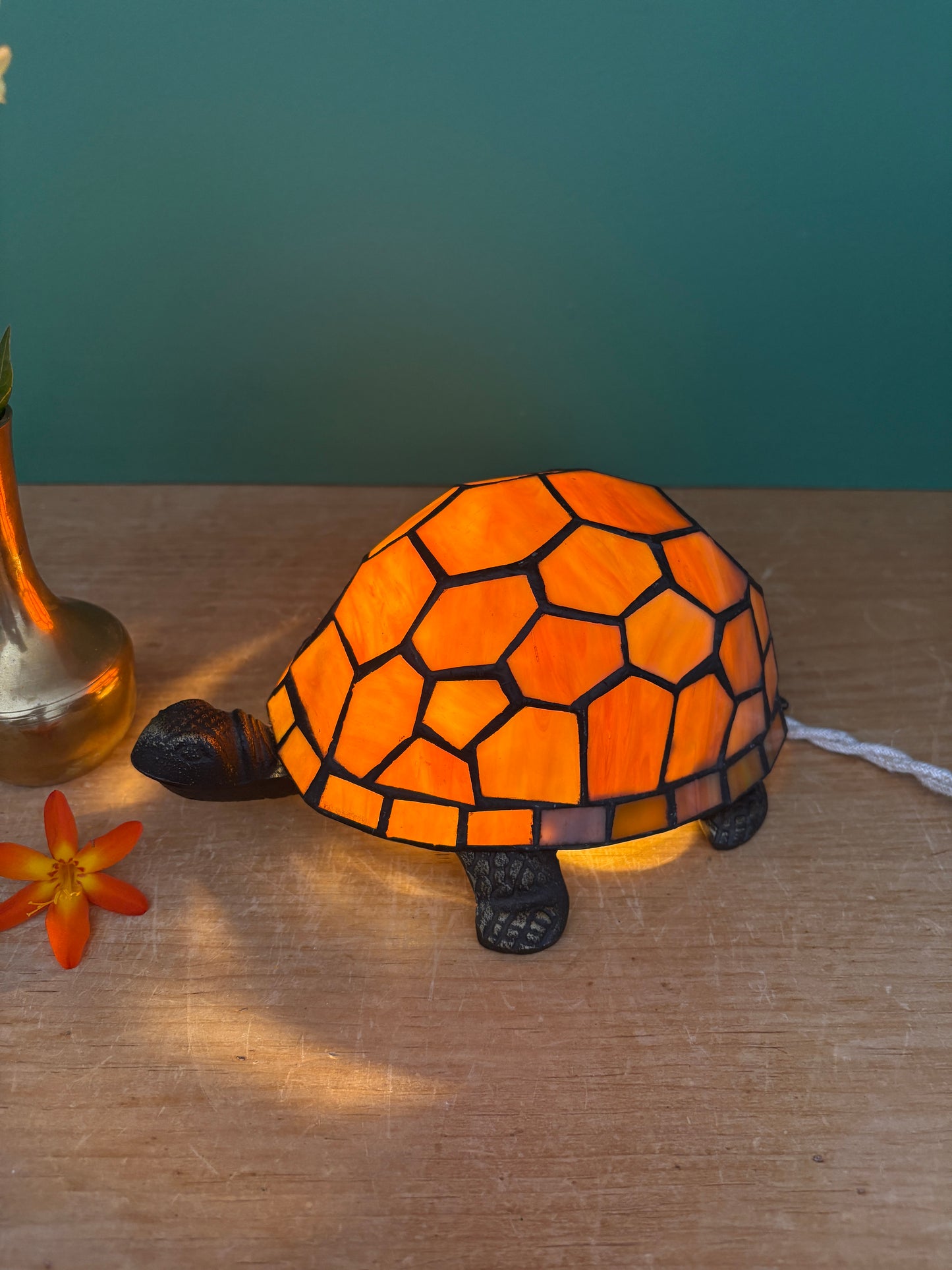 Lampe vintage en forme de tortue