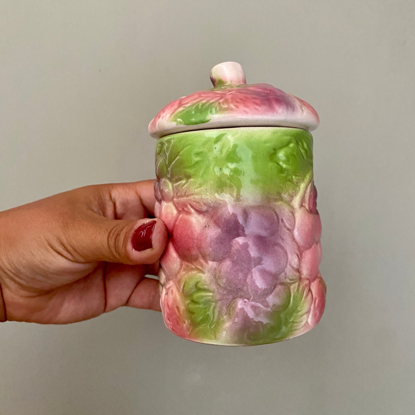 Lot de 3 pots vintage en céramique