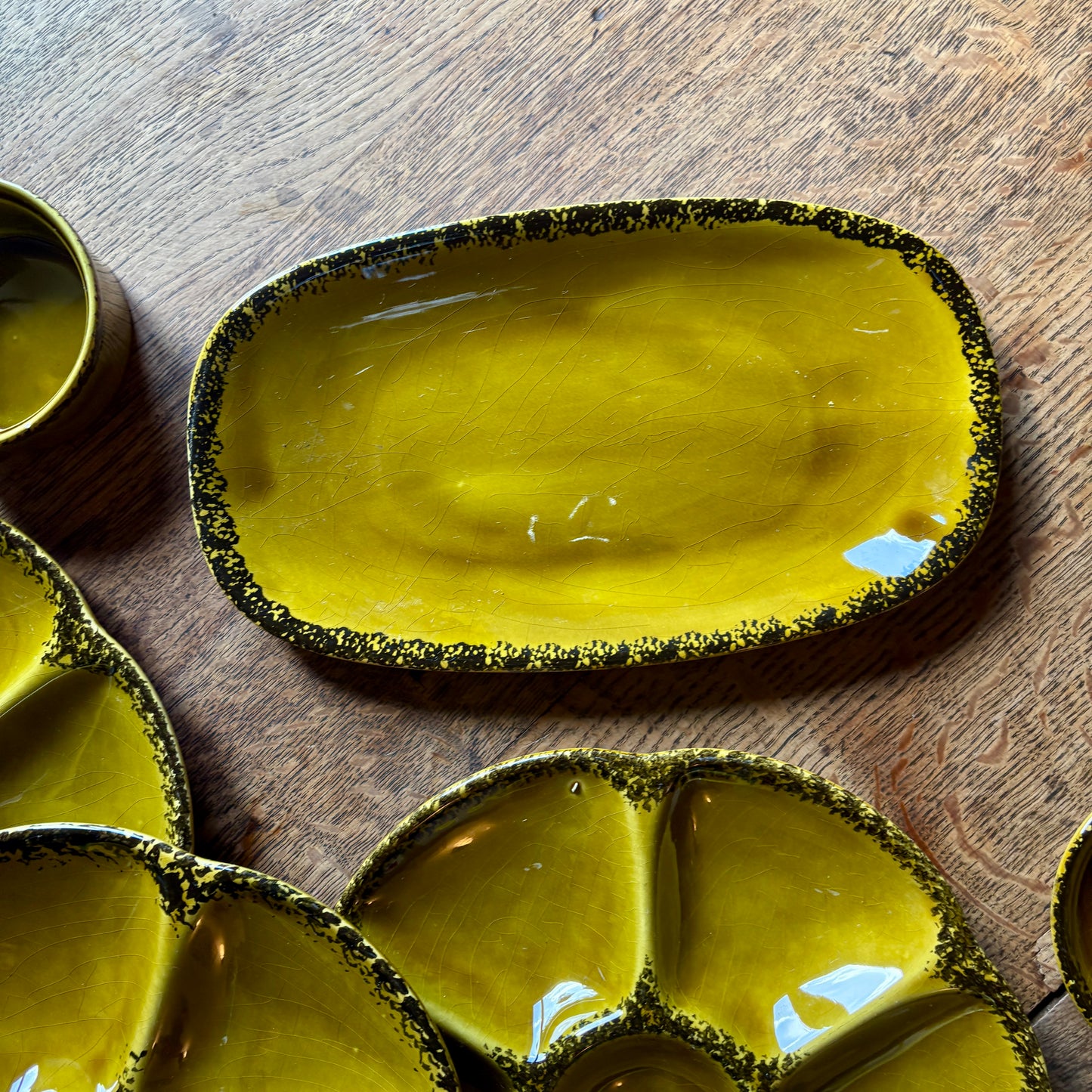 Service à huîtres ou crustacés vintage de la maison Gien