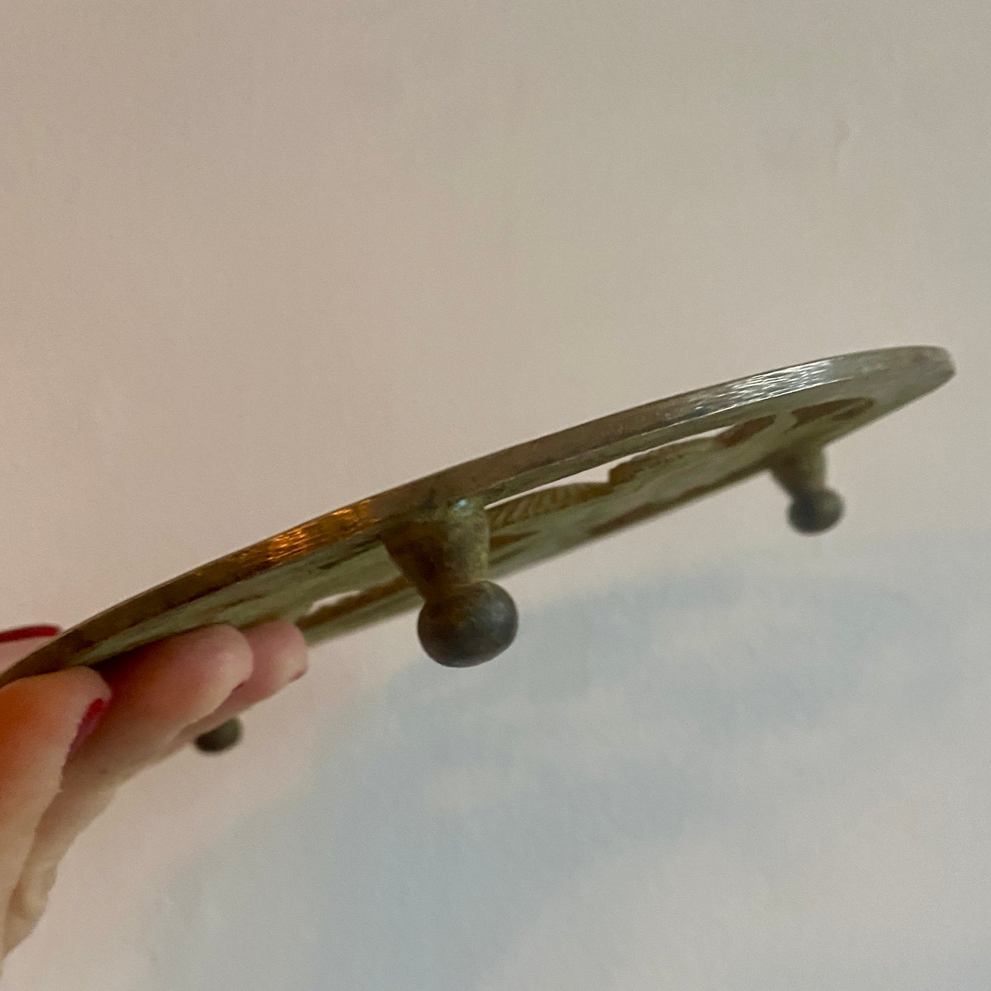 Dessous de plat vintage en laiton