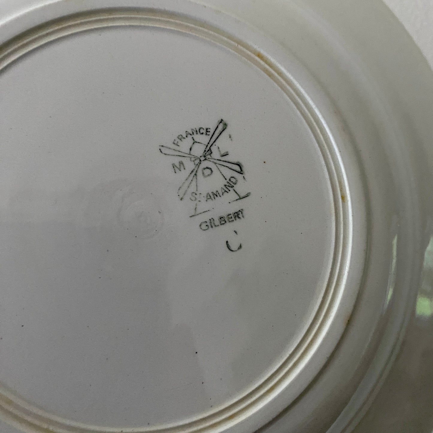 Lot de 6 assiettes creuses vintage modèle Gilbert de moulin des Loups