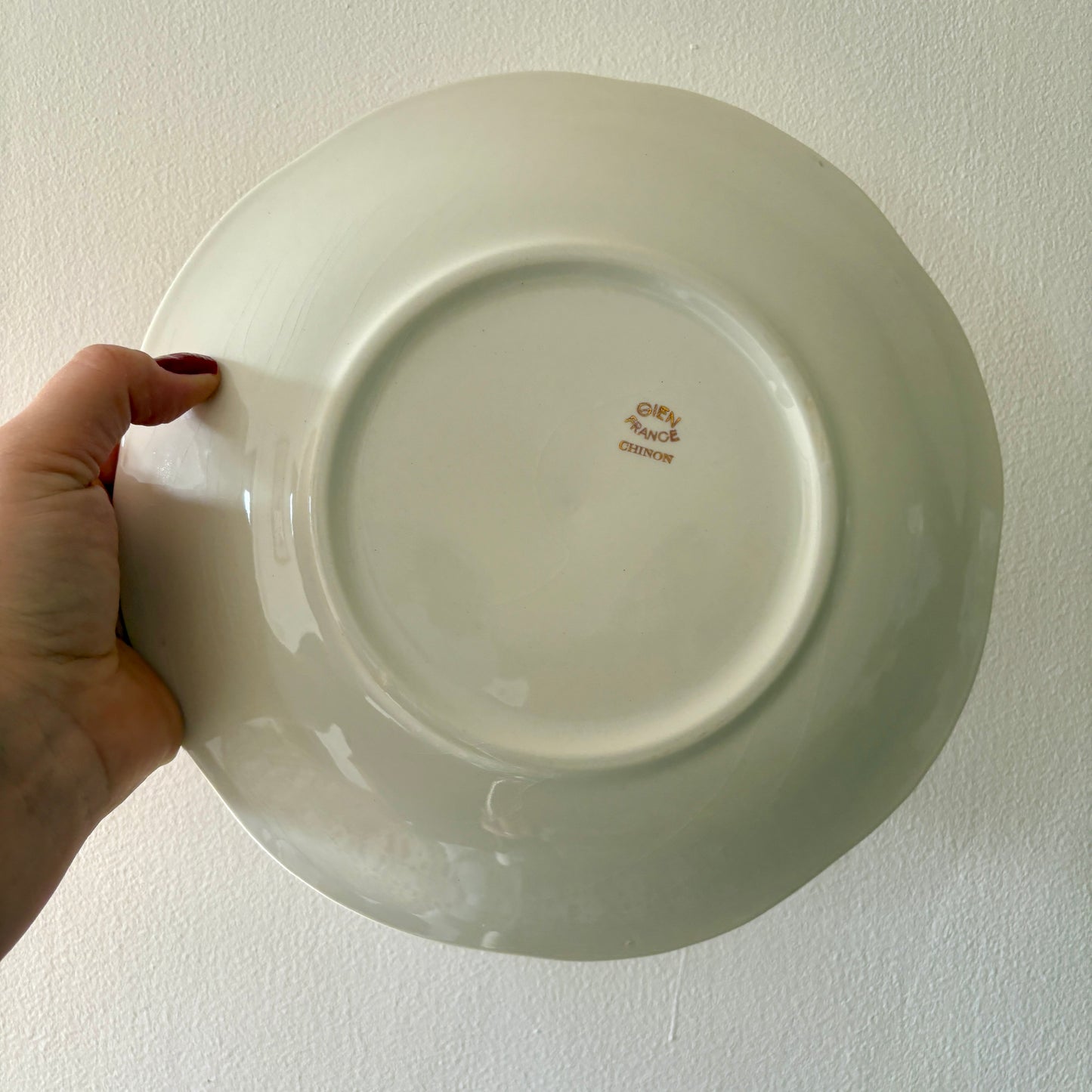 Lot de 6 assiettes plates vintage - Modèle Chinon de Gien