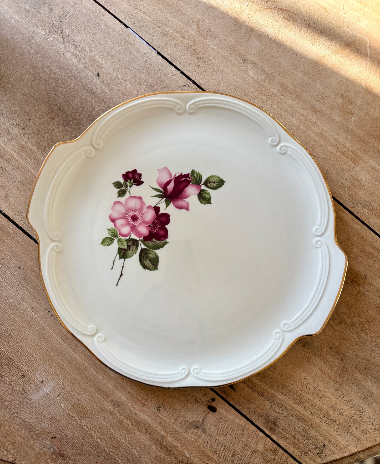 Plat à gâteaux ancien - modèle Chinon de Gien