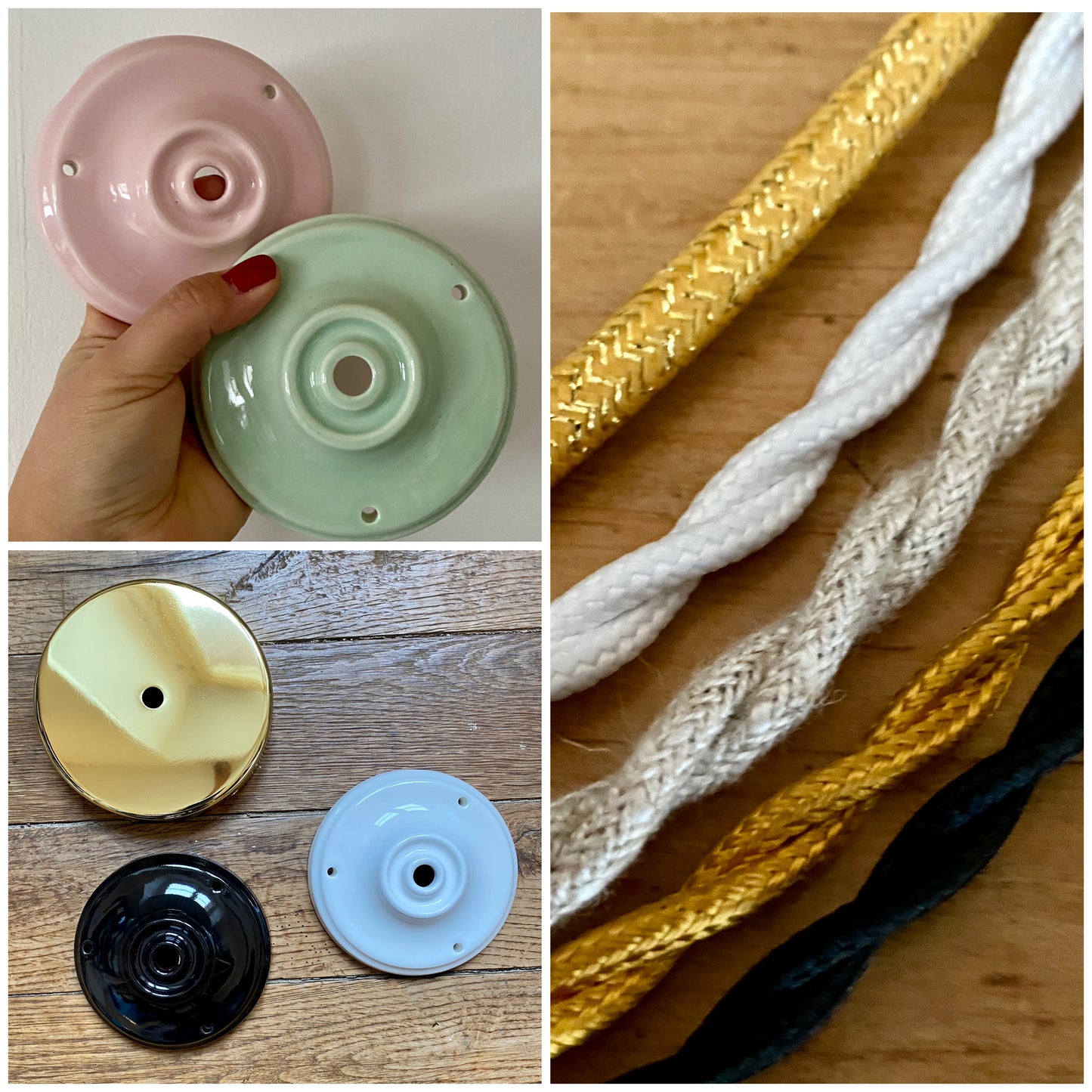 Suspension abat-jour vintage en opaline blanche