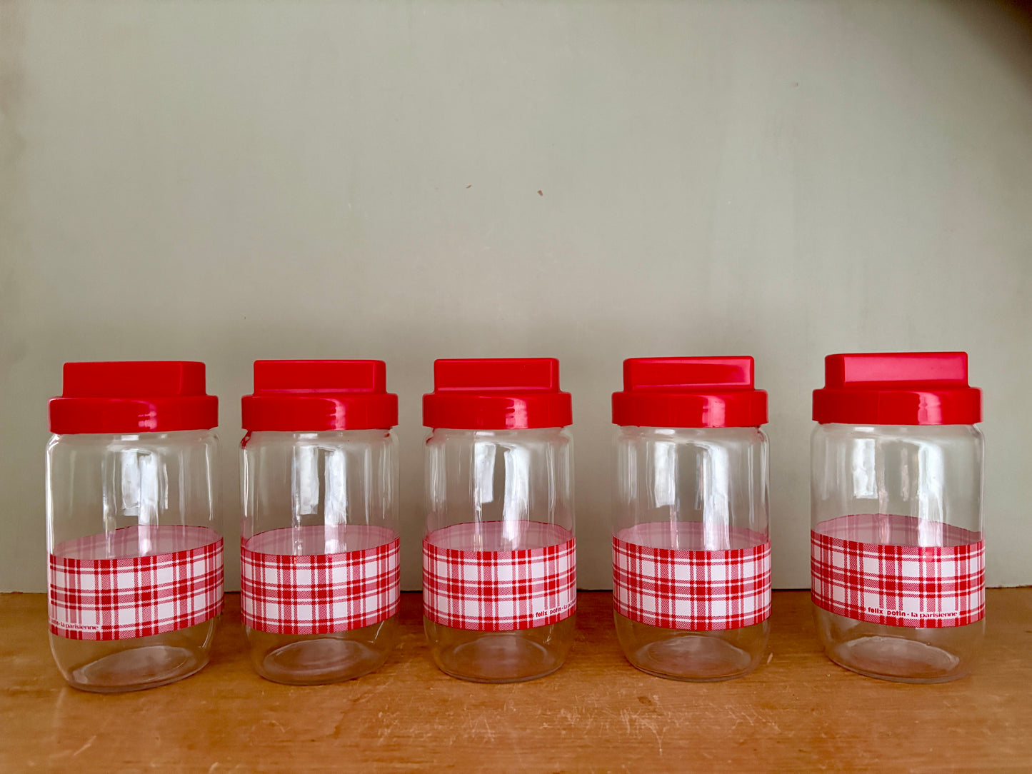 Lot de 5 bocaux de cuisine Felix Pottin