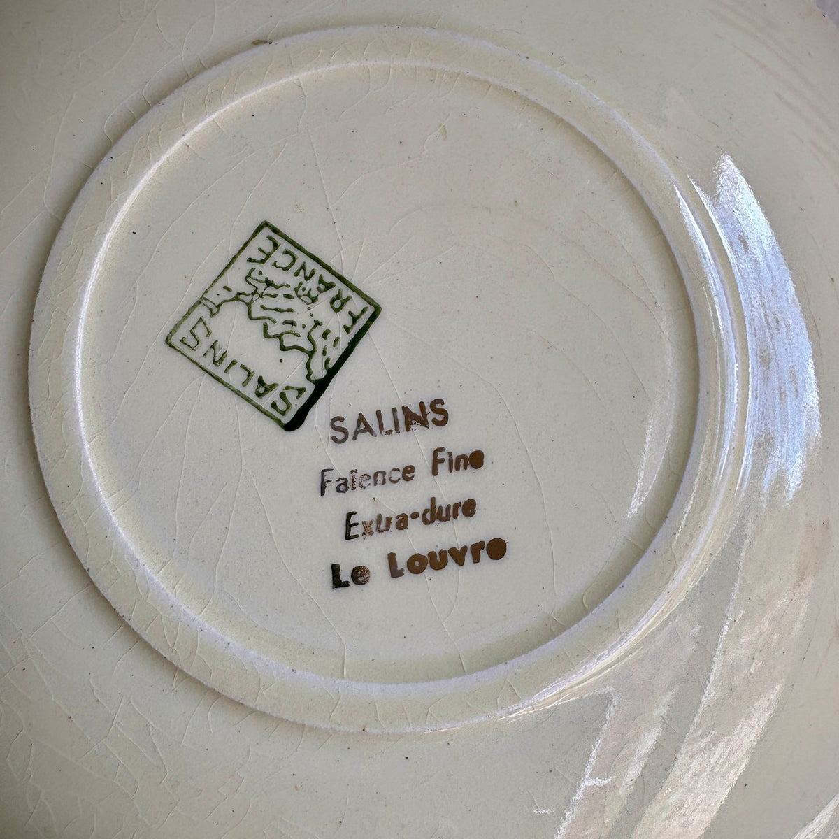 Lot de 8 assiettes à dessert anciennes - Le Louvre de Salins