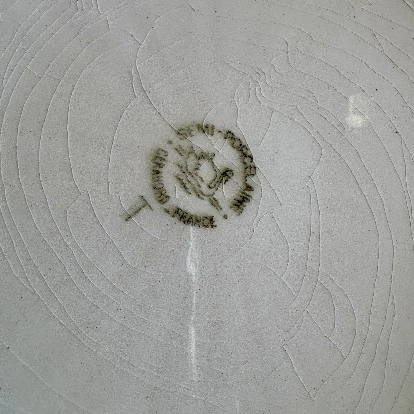 Lot de 10 assiettes plates vintage en semi-porcelaine Céranord