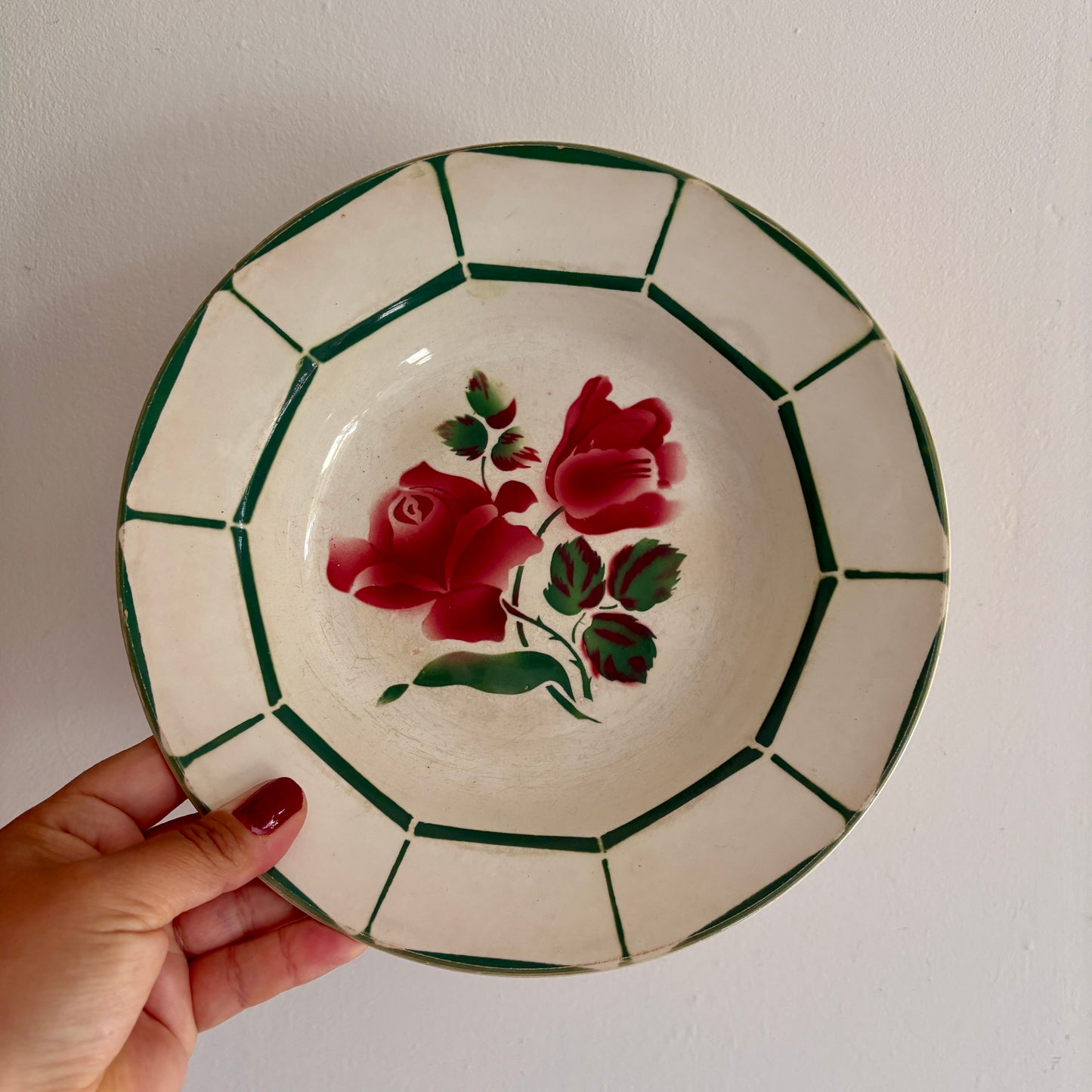 Lot de 6 assiettes creuses vintage dépareillées