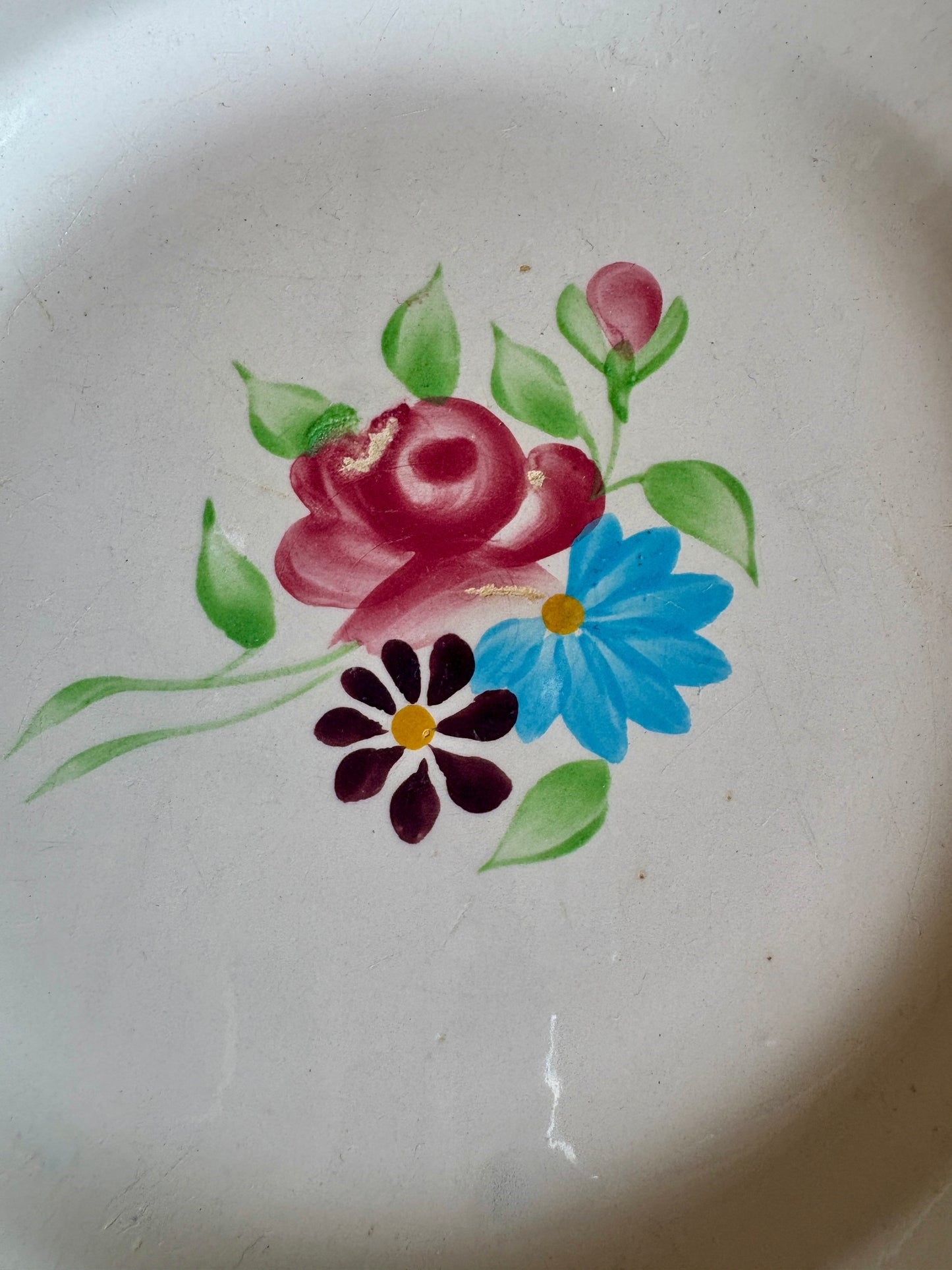 Lot de 6 assiettes plates vintage, Modèle Macon de Nidervillier