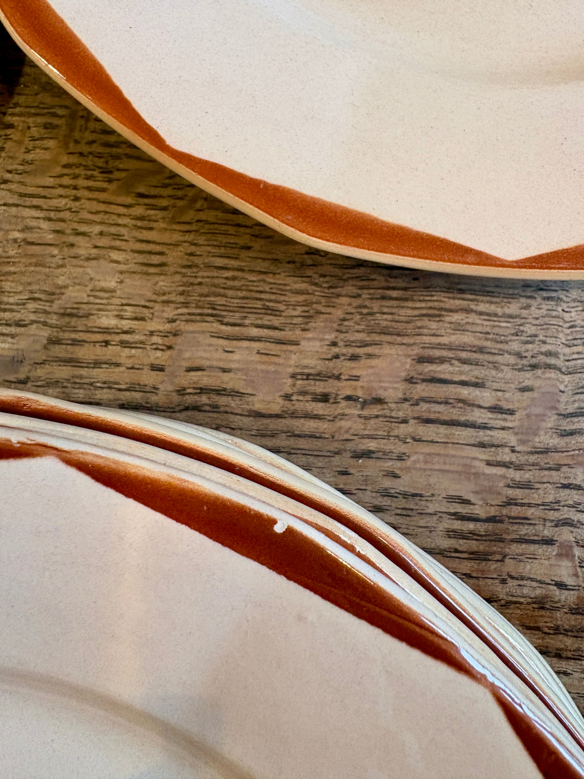 Lot de 7 assiettes plates vintage de Digoin Sarreguemines