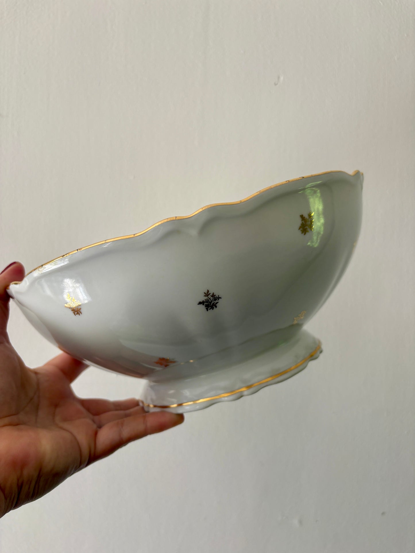 Saladier vintage en porcelaine de Limoges