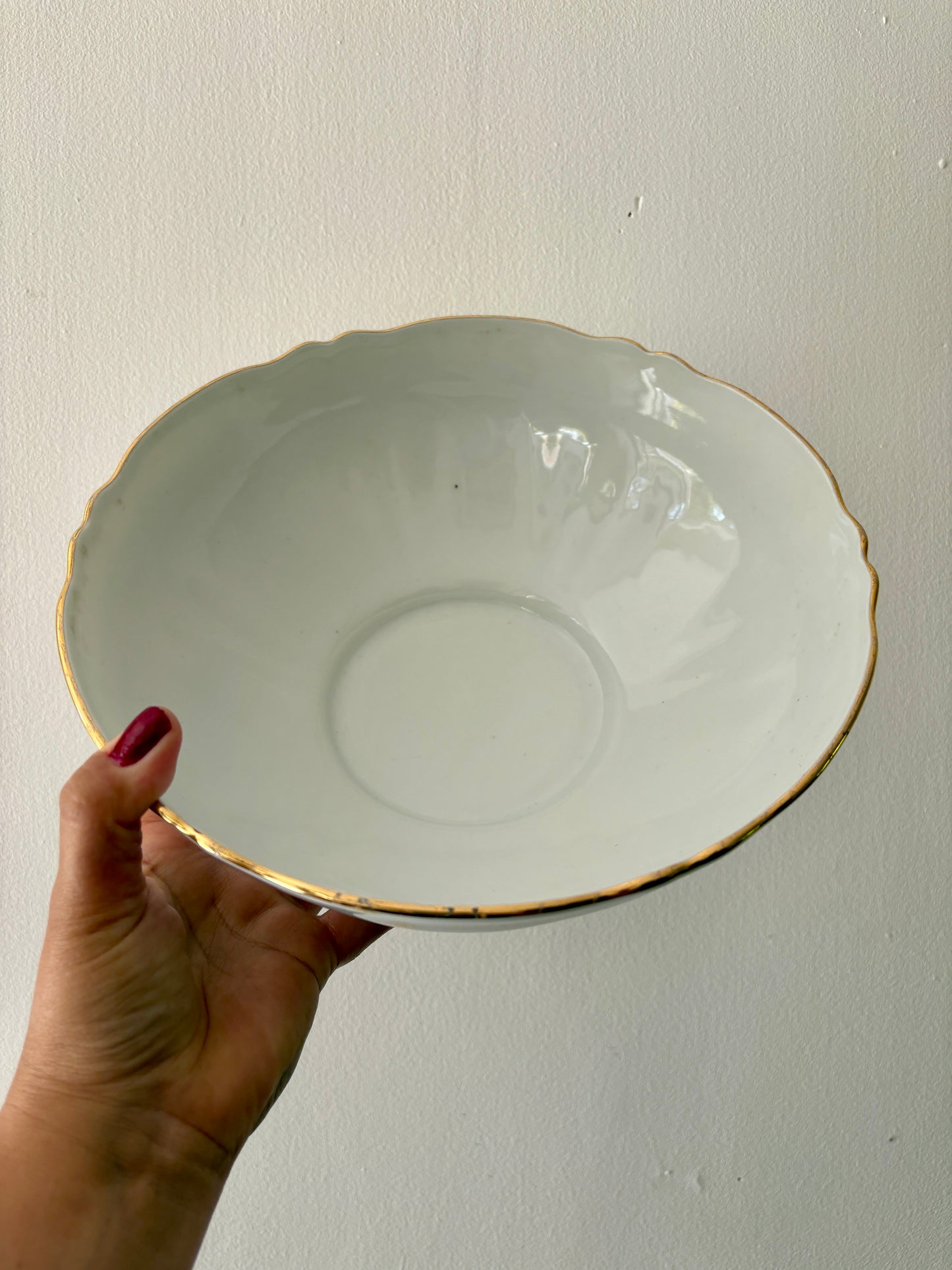 Saladier vintage en porcelaine de Limoges