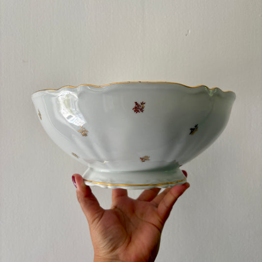 Saladier vintage en porcelaine de Limoges