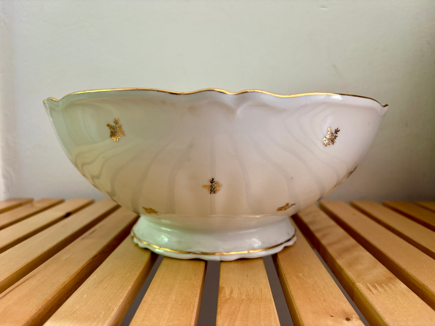 Saladier vintage en porcelaine de Limoges