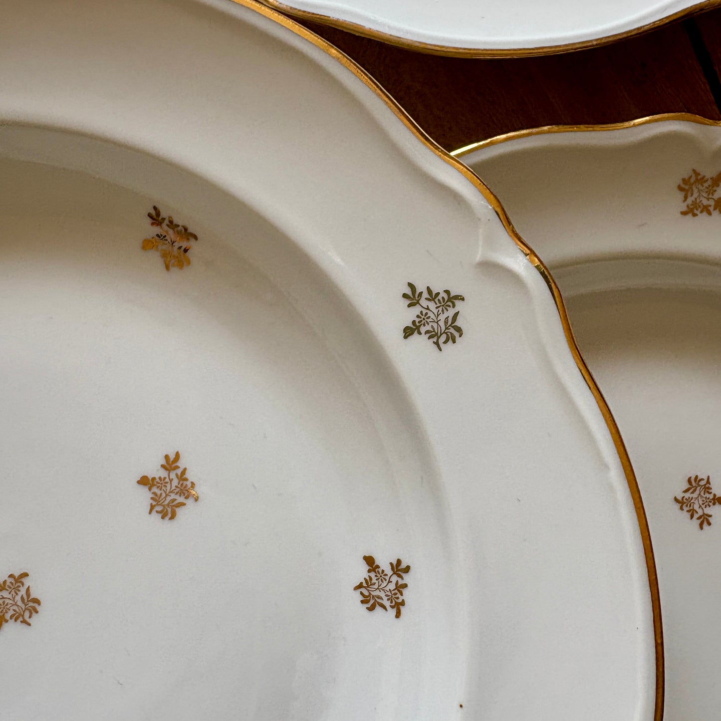 Lot de 10 assiettes creuses vintage en porcelaine de Limoges