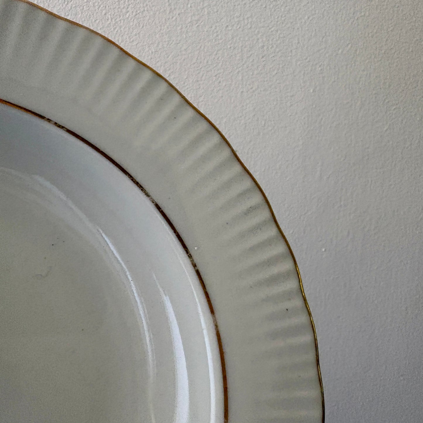 Lot de 8 assiettes creuses vintage en porcelaine Allemande