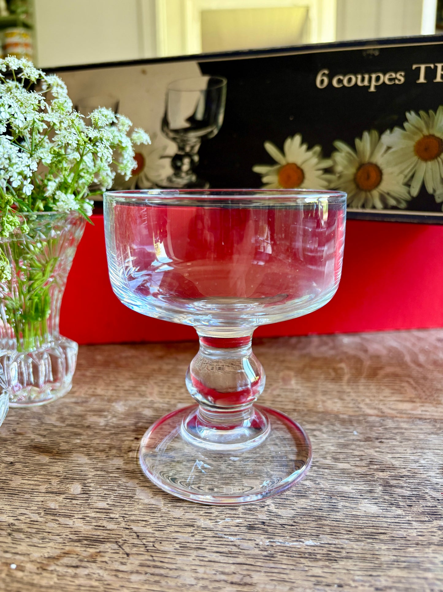 Lot de 6 coupes vintage en cristal - modèle Trocadéro