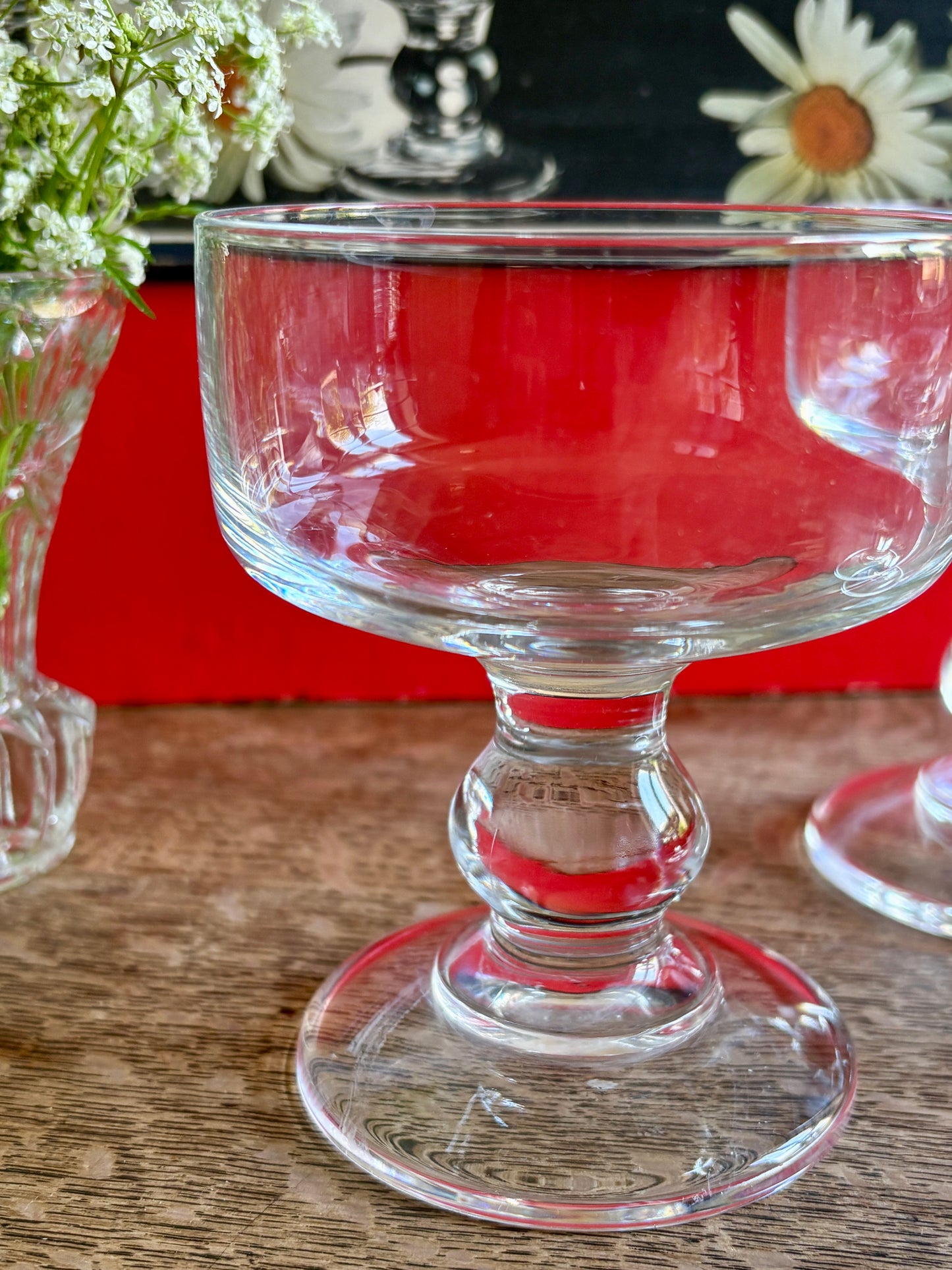 Lot de 6 coupes vintage en cristal - modèle Trocadéro