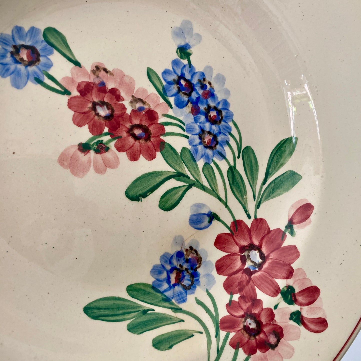 Lot de 7 assiettes creuses vintage, Aigueperse de Sarreguemines