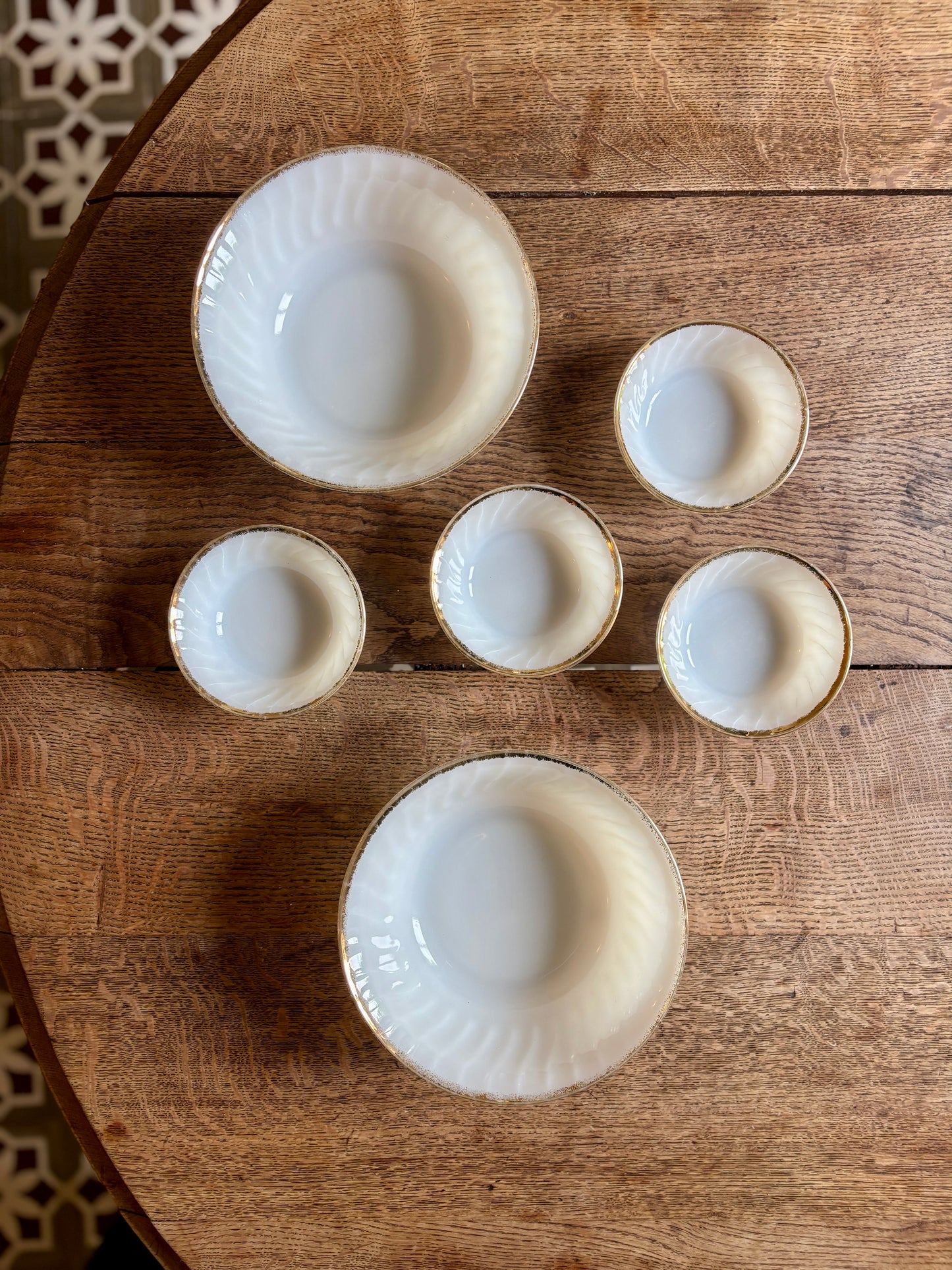 Lot de ramequins et saladiers vintage Fire King
