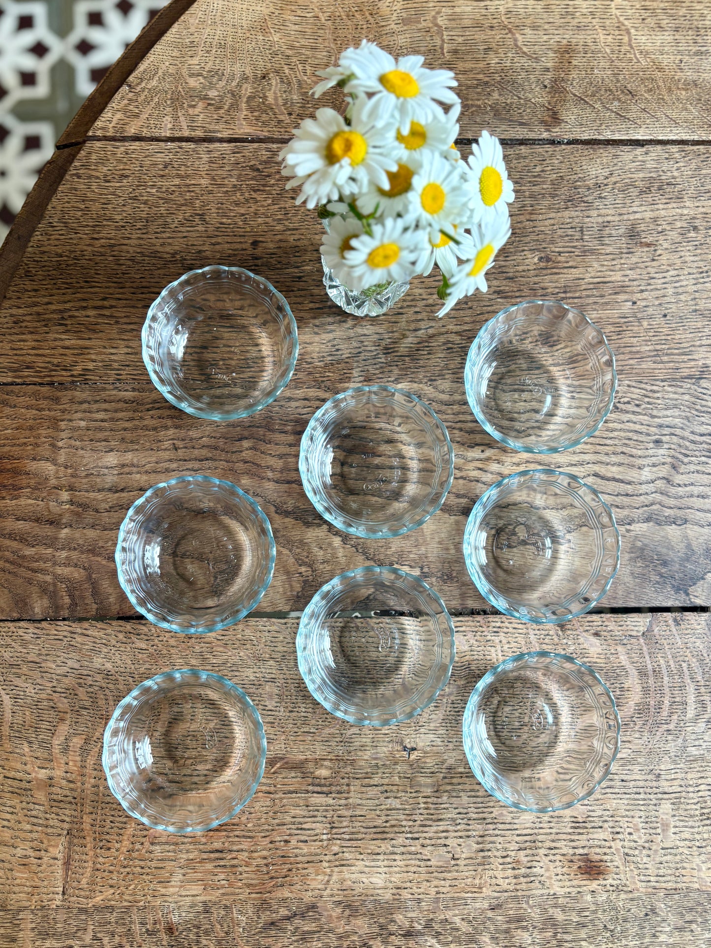 Lot de 8 ramequins vintage en verre - Pyrex