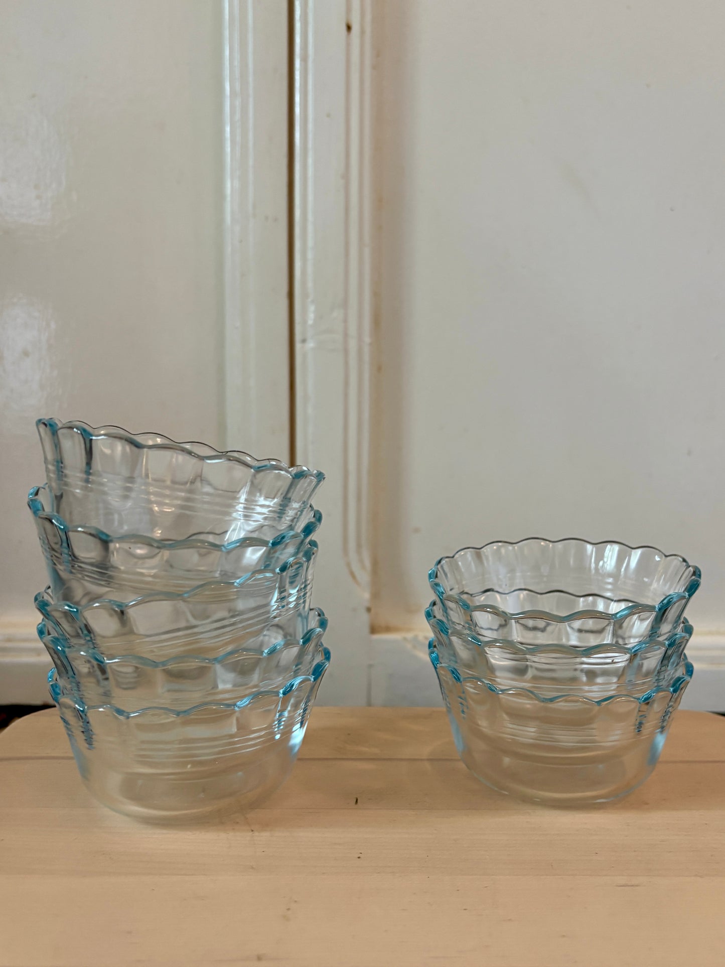 Lot de 8 ramequins vintage en verre - Pyrex