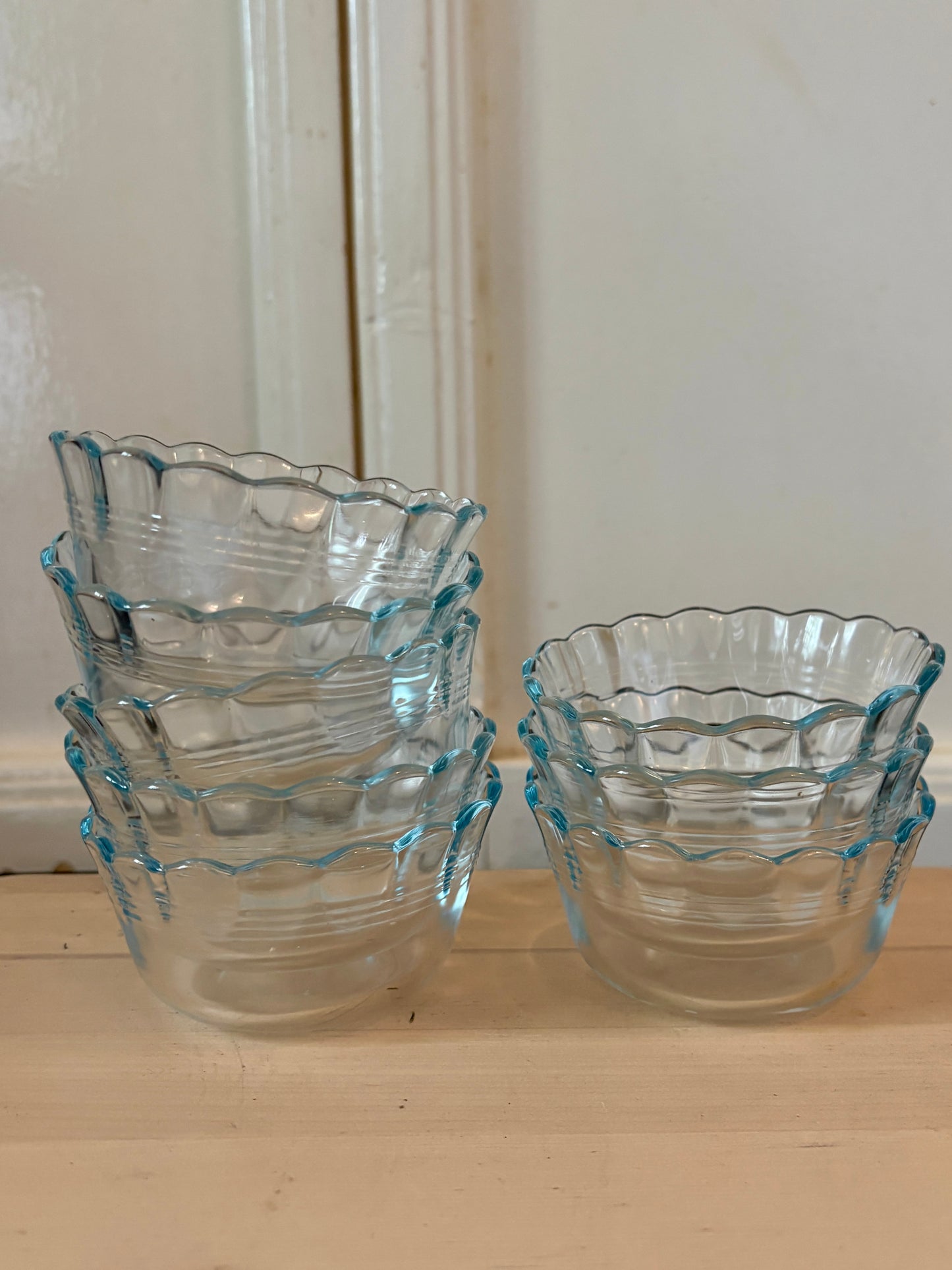 Lot de 8 ramequins vintage en verre - Pyrex