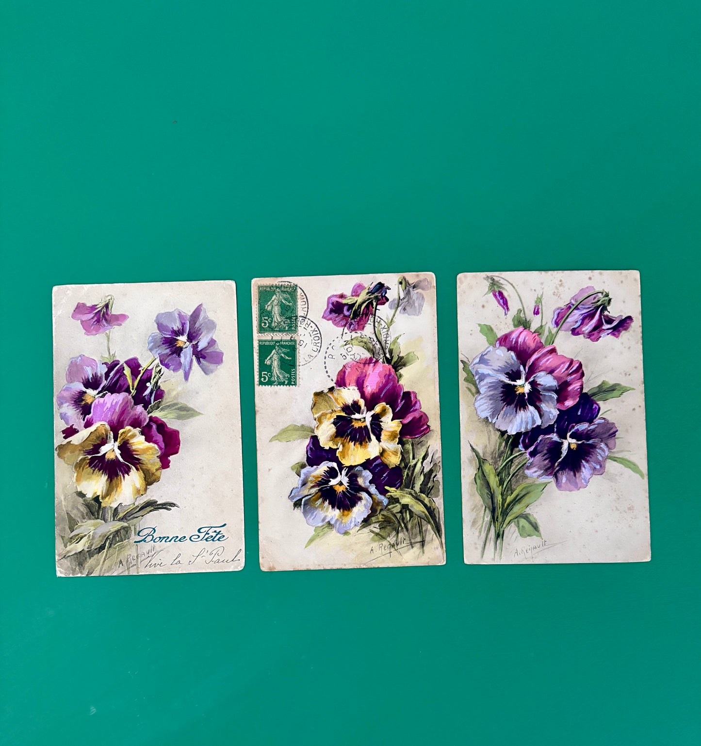 Lot de 3 cartes anciennes