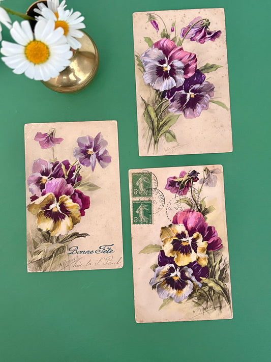 Lot de 3 cartes anciennes