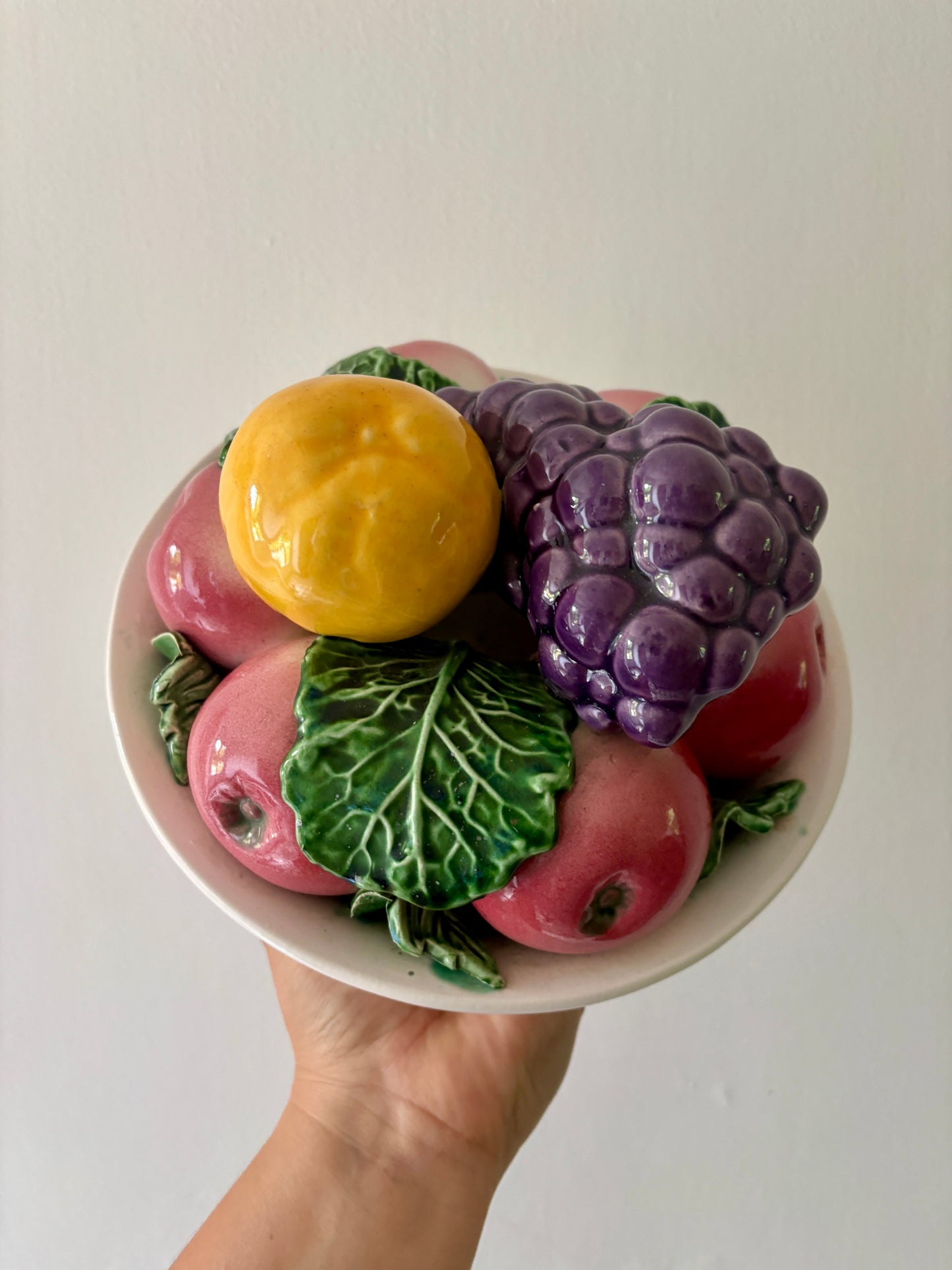 Panier de fruit vintage en céramique