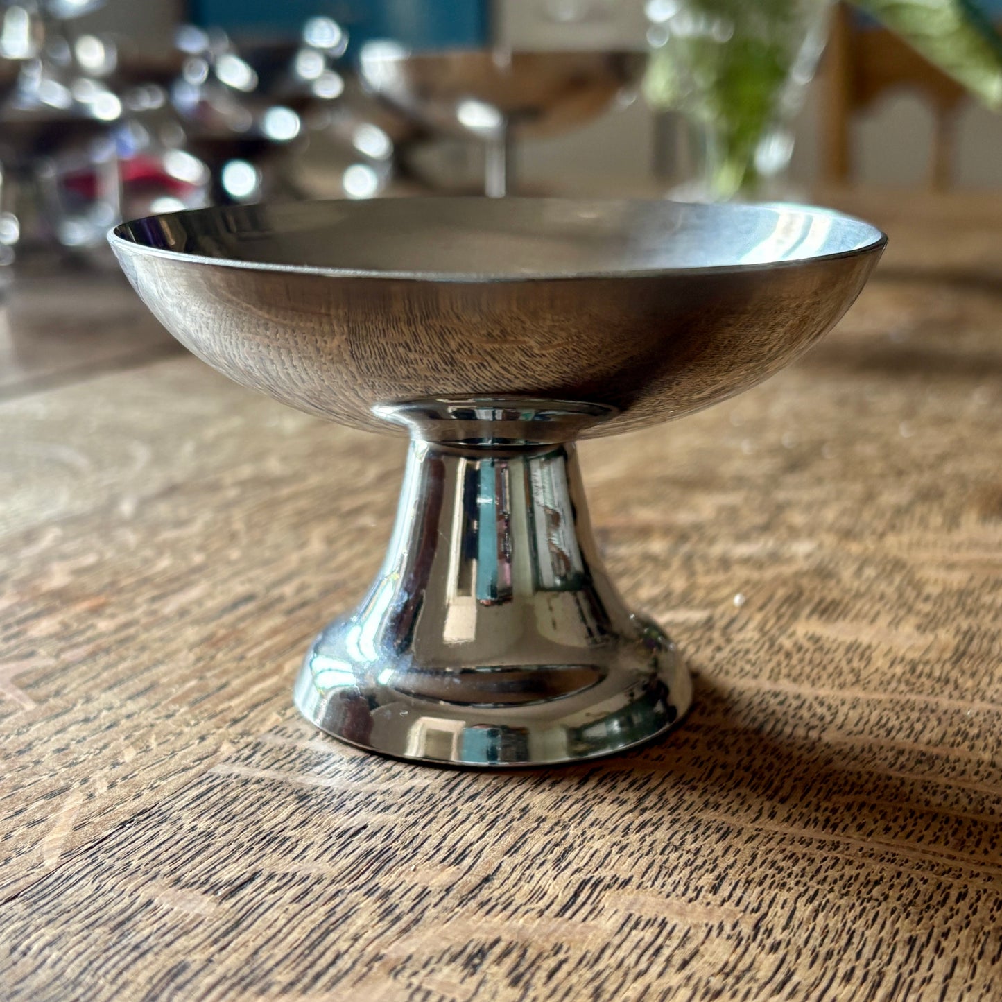 Lot de 16 coupes à dessert vintage en inox