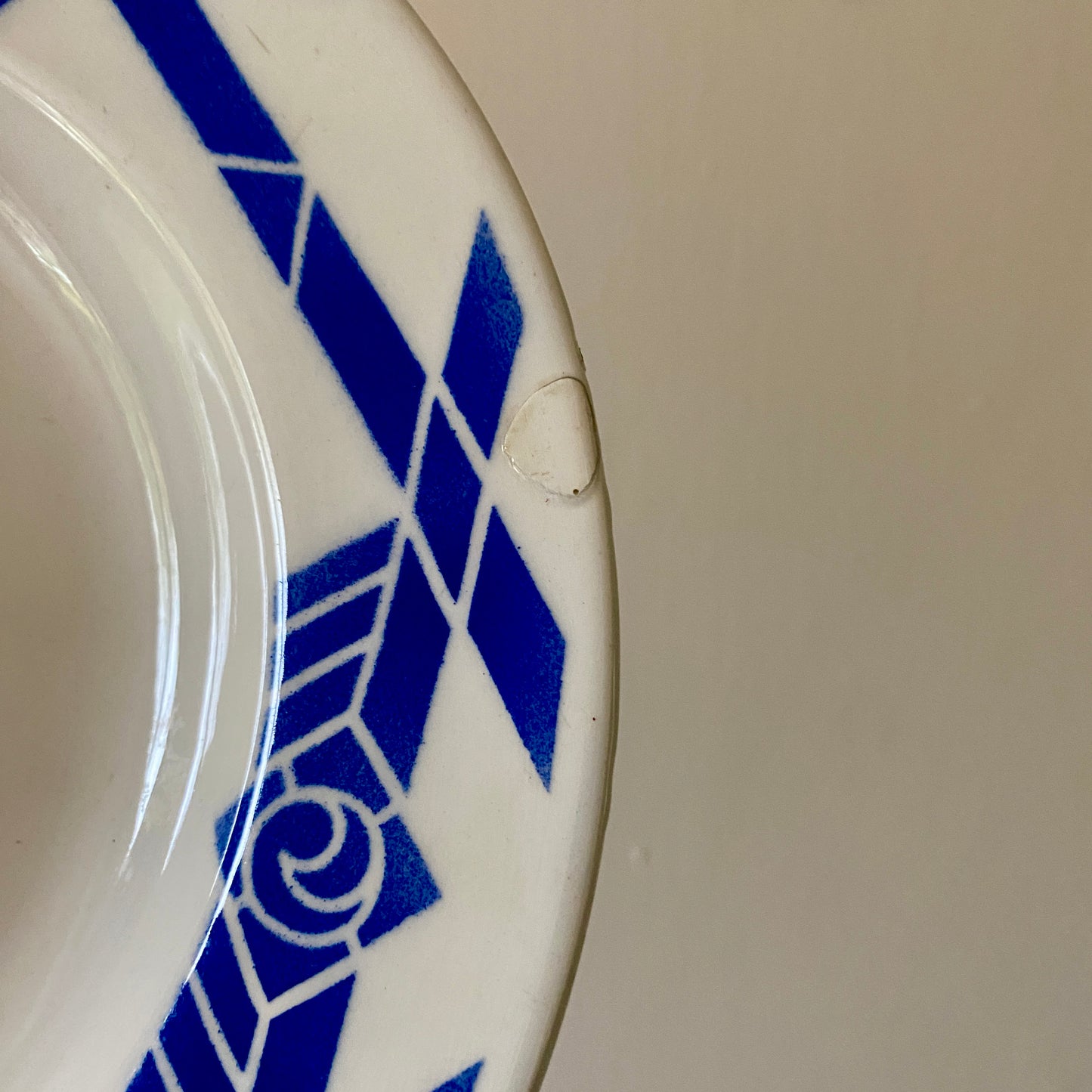 Lot de 8 assiettes creuse vintage modèle Nina de Moulin des Loups