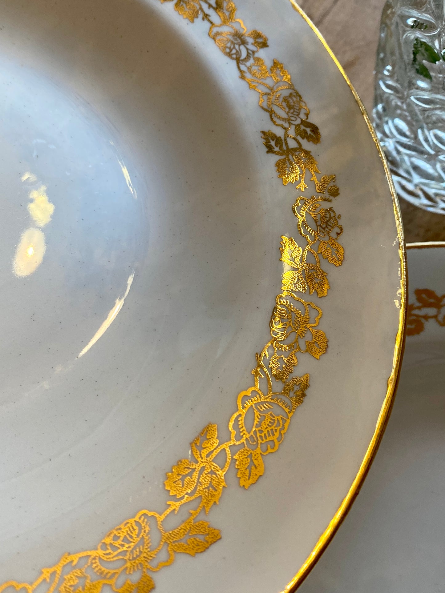 Lot de 6 assiettes creuses vintage Moulin des Loups