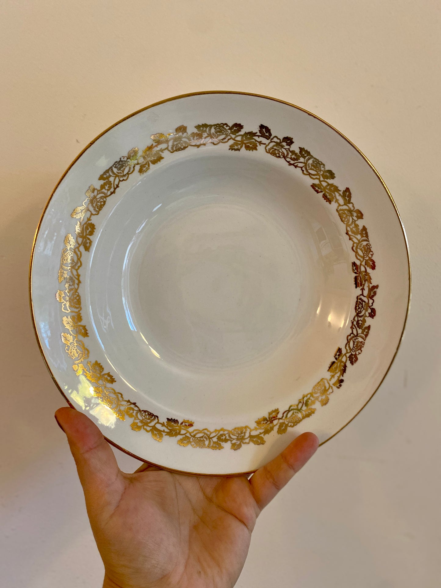 Lot de 6 assiettes creuses vintage Moulin des Loups