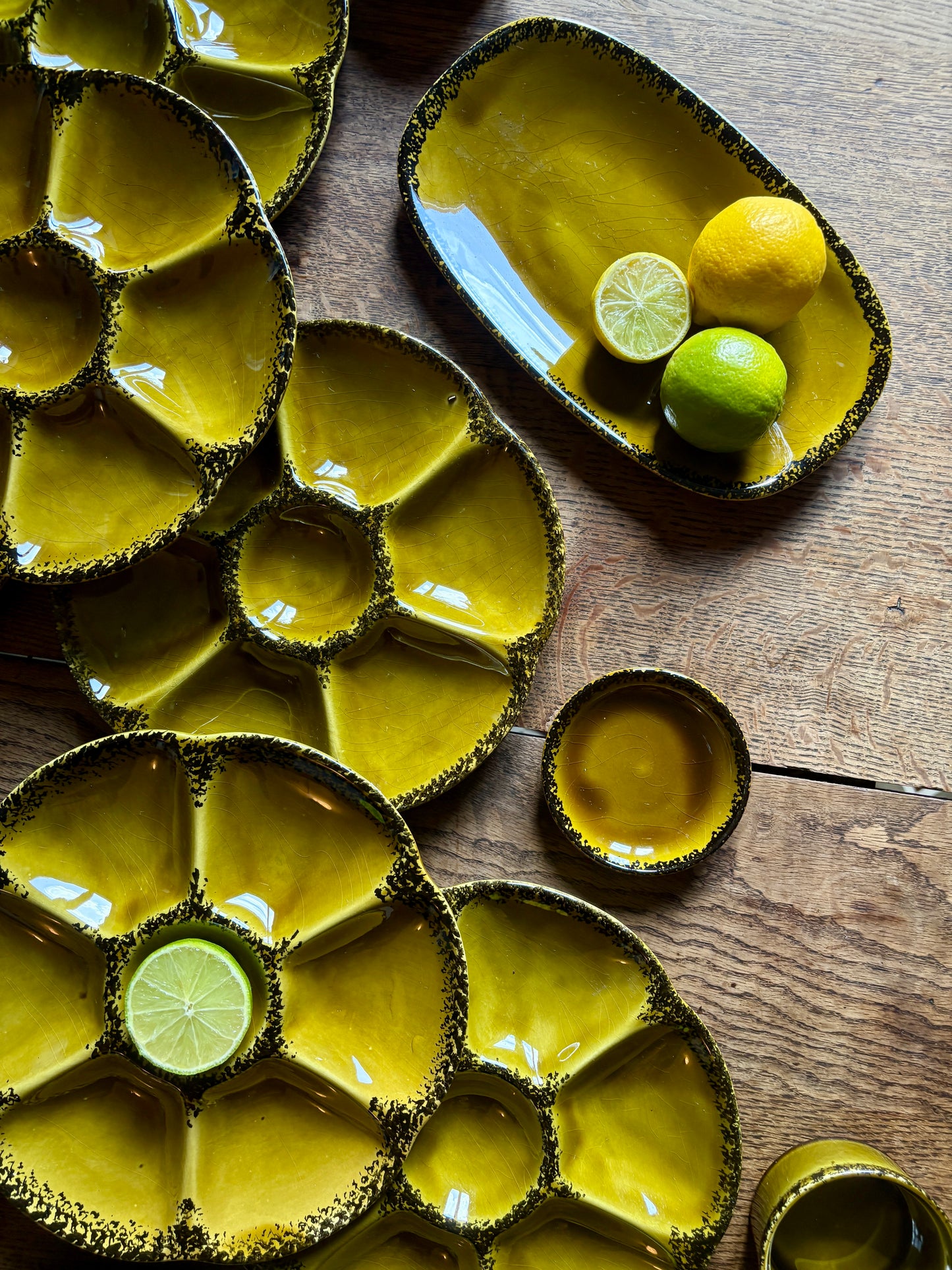 Service à huîtres ou crustacés vintage de la maison Gien