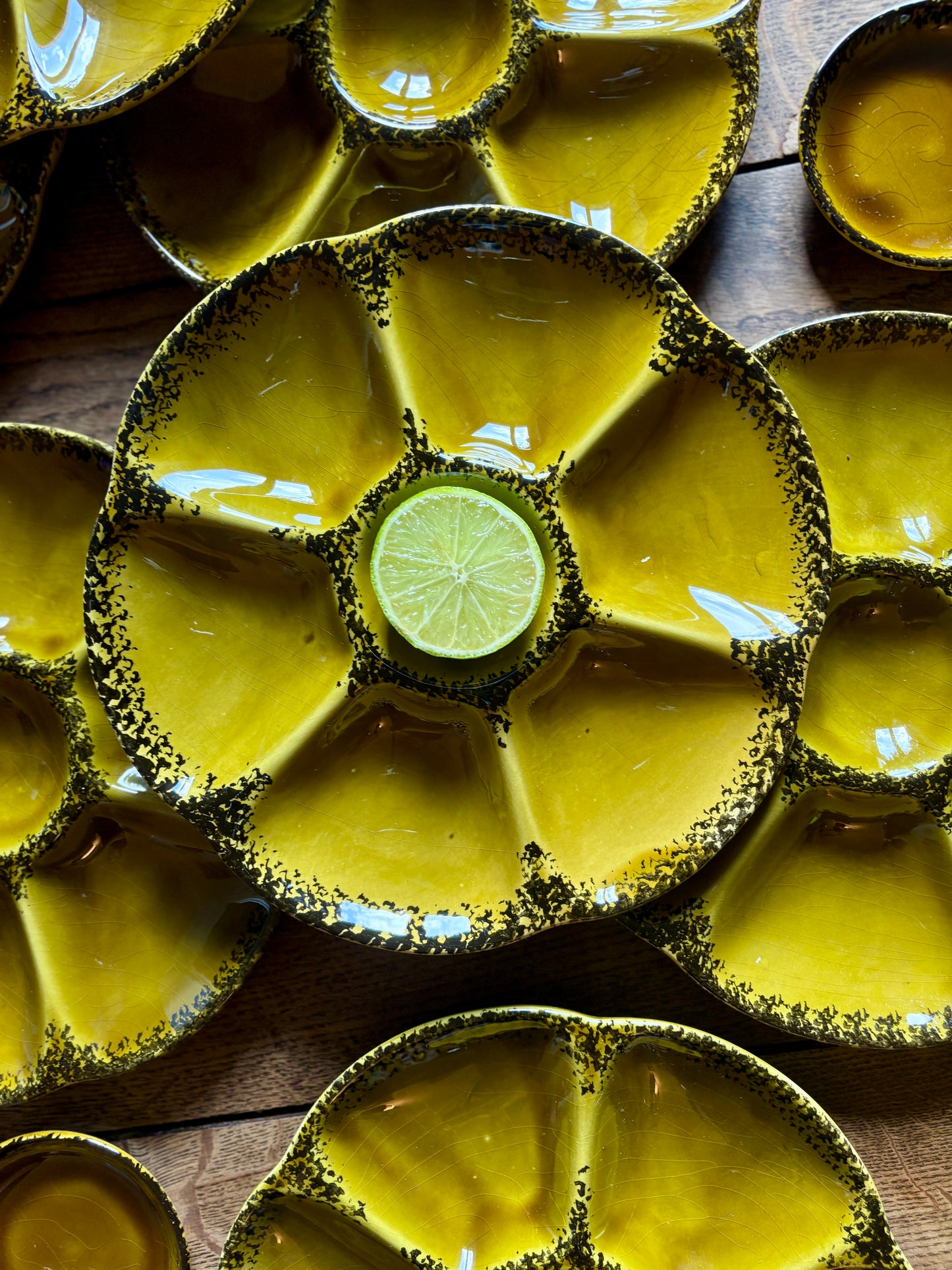 Service à huîtres ou crustacés vintage de la maison Gien