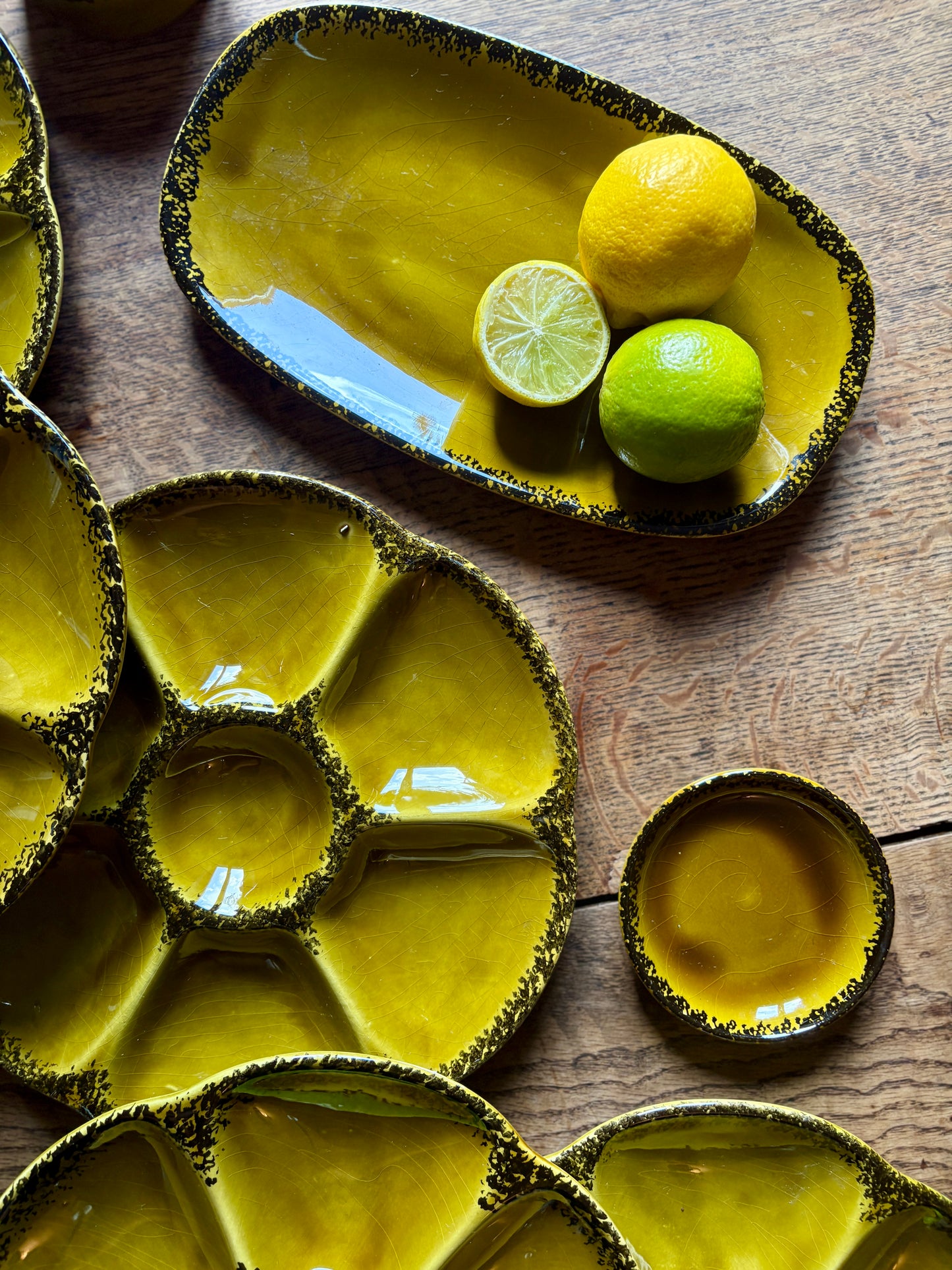 Service à huîtres ou crustacés vintage de la maison Gien